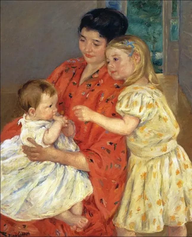 Mother and Two Children - 1901