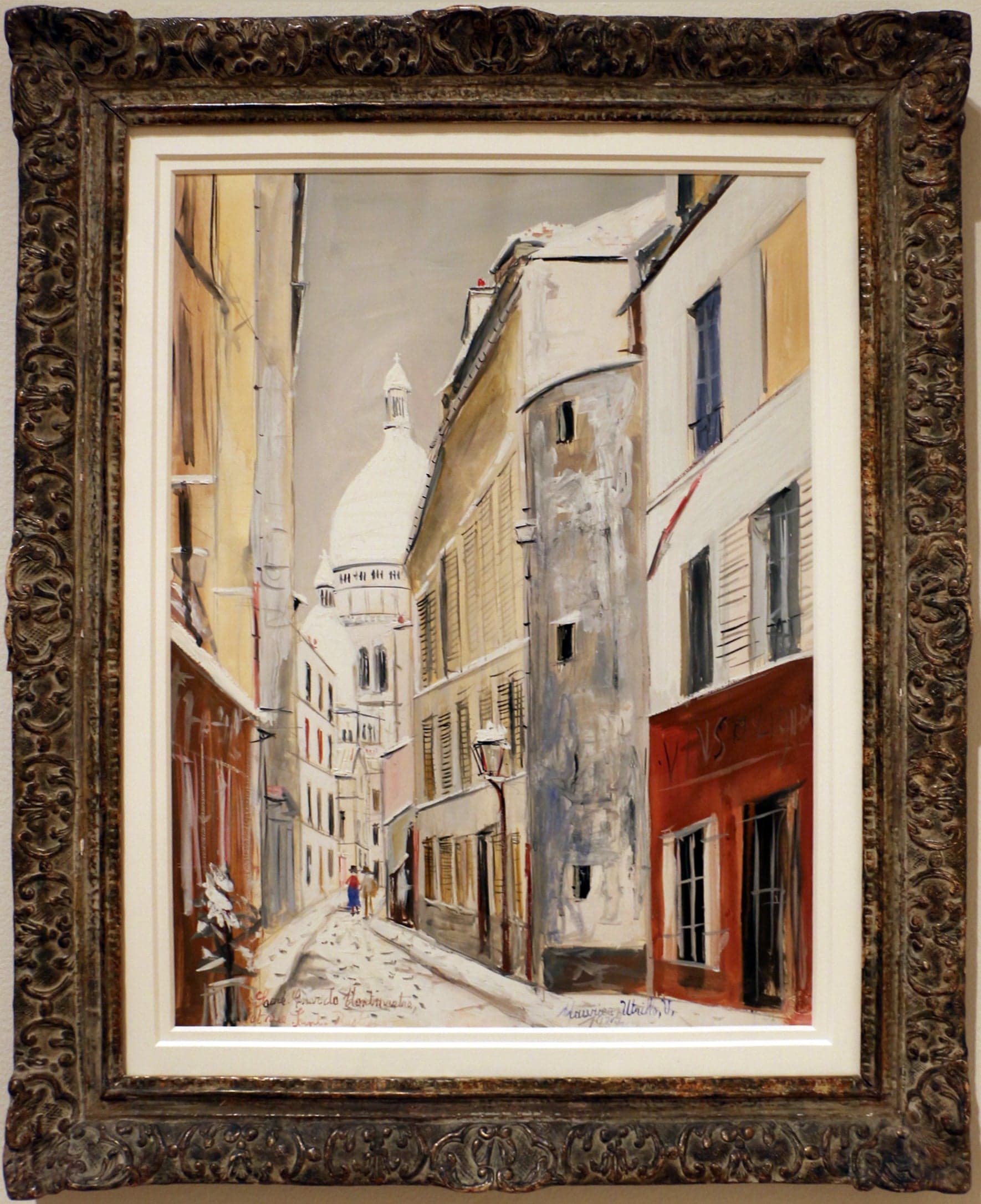 Sacré-Cœur de Montmartre et la rue Saint-Rustique