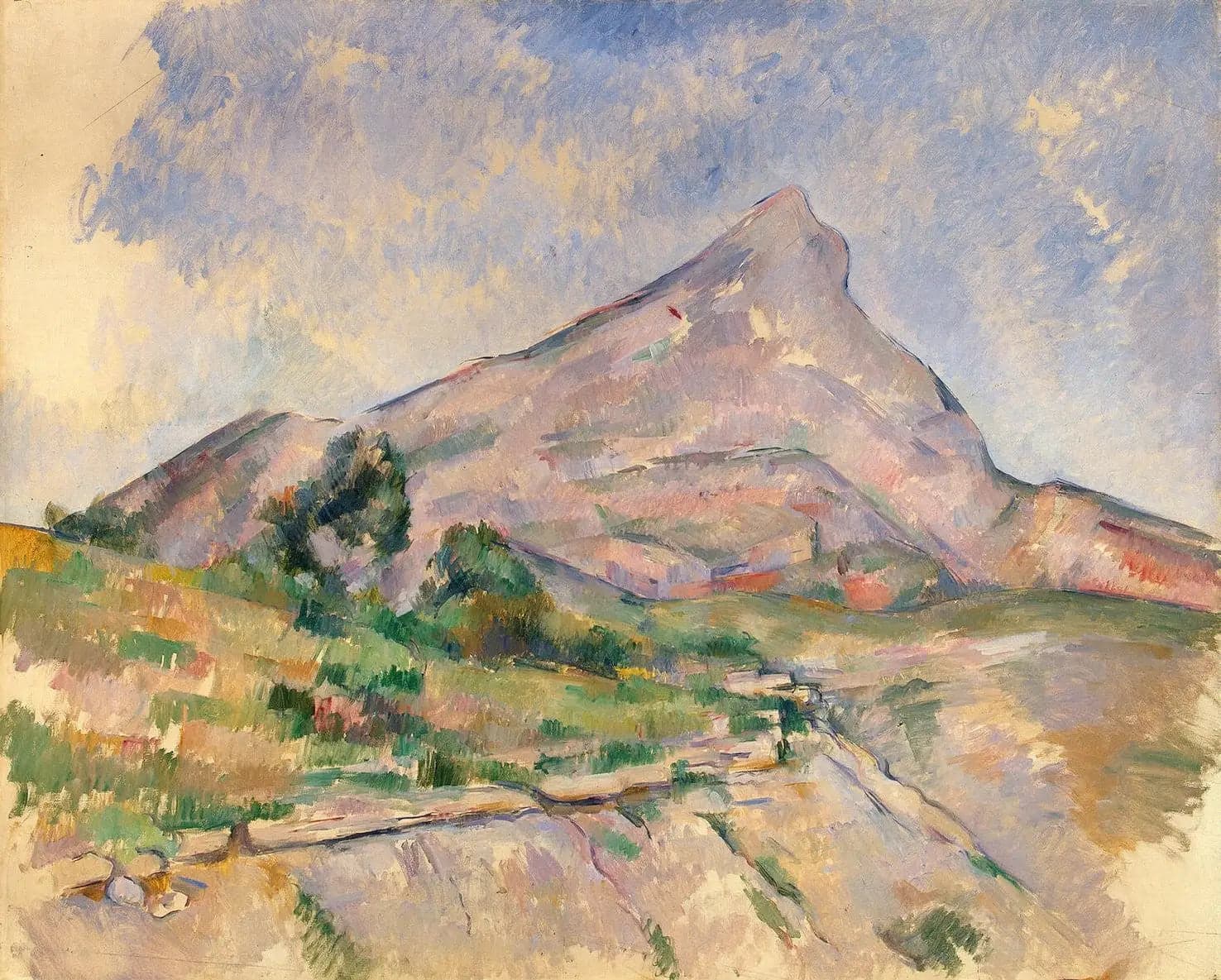 The Sainte-Victoire Mountain seen from the Infernets