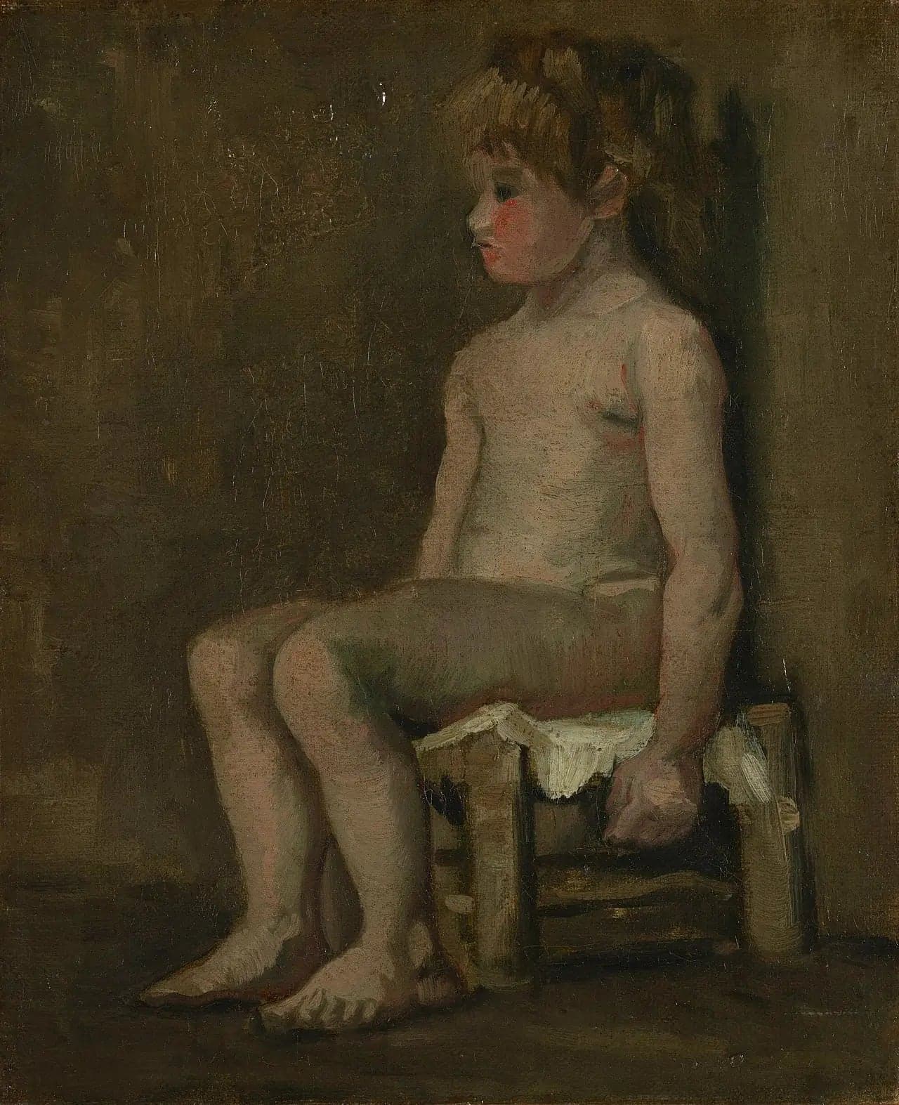 Nude Girl, Sitting