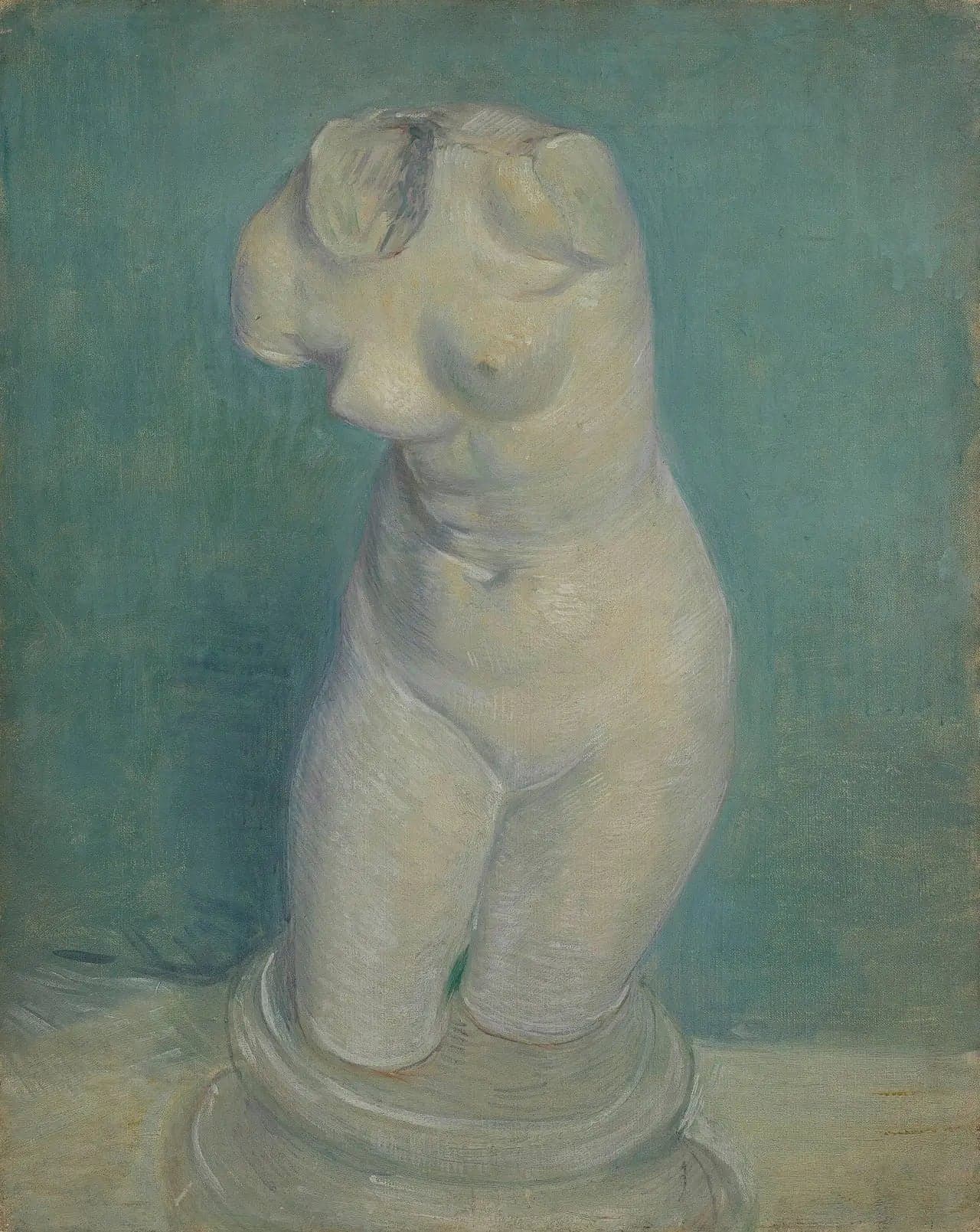 Plaster cast of a woman's torso