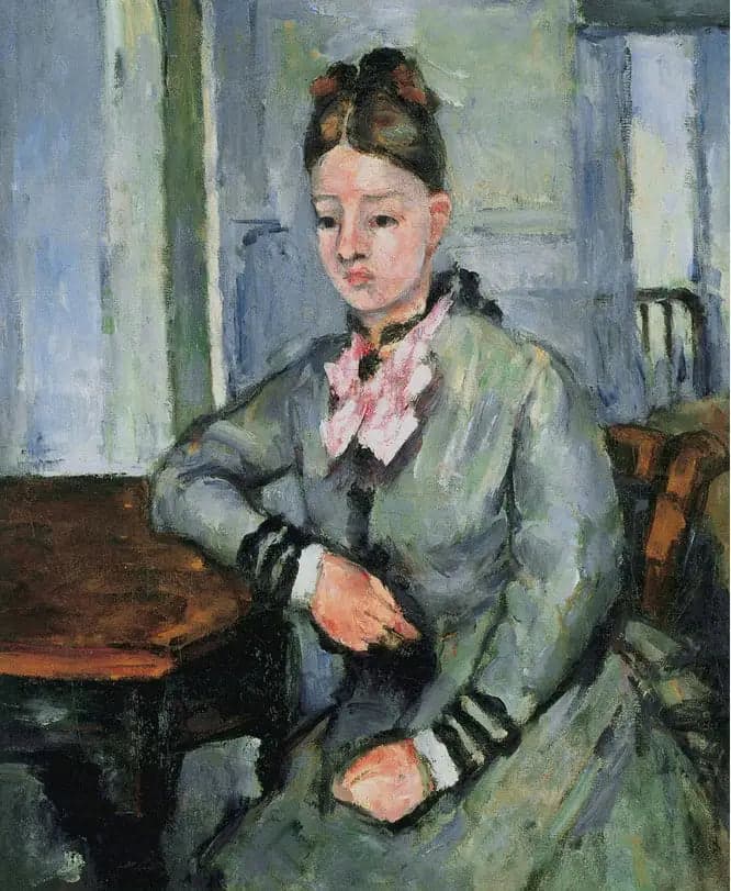 Madame Cézanne Leaning