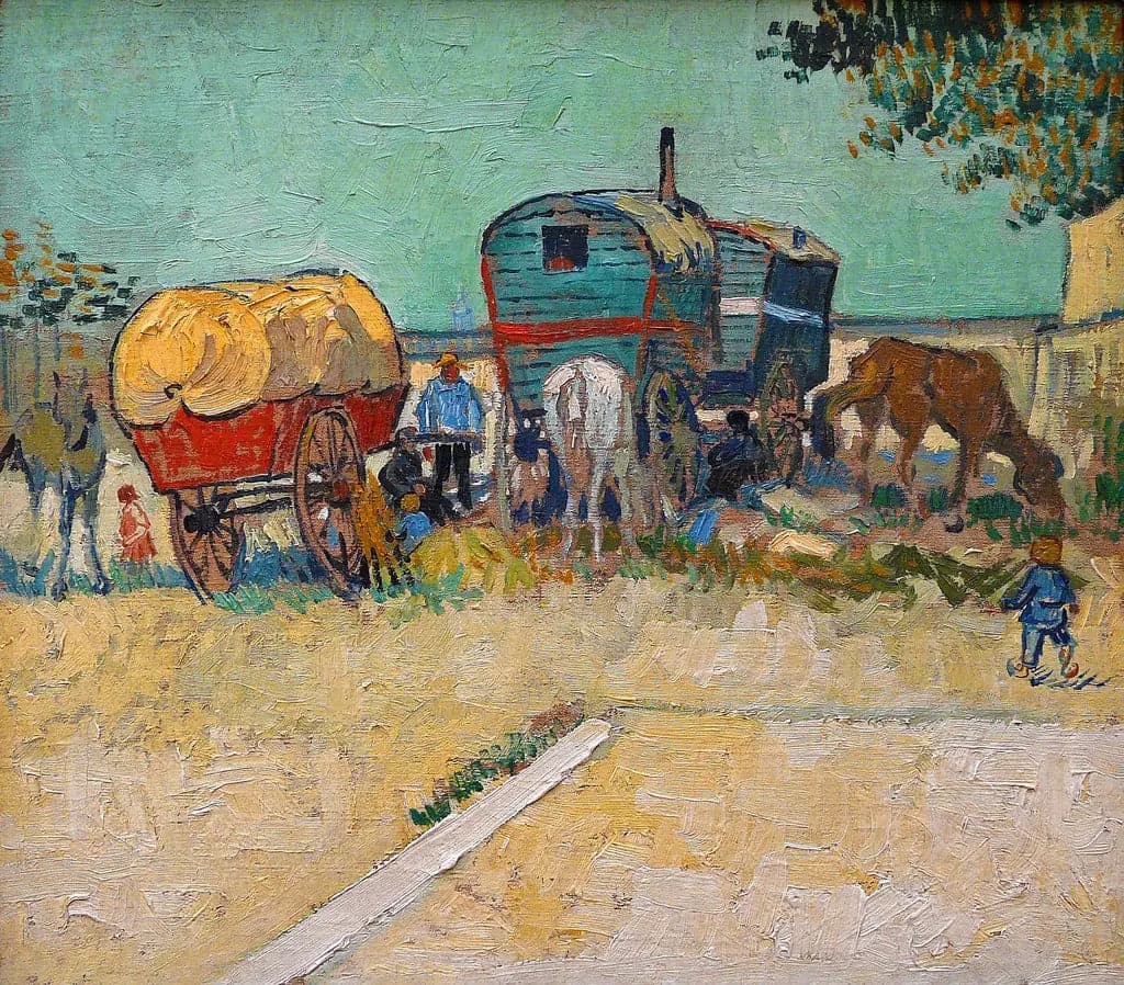 The Caravans, a Bohemian Camp near Arles
