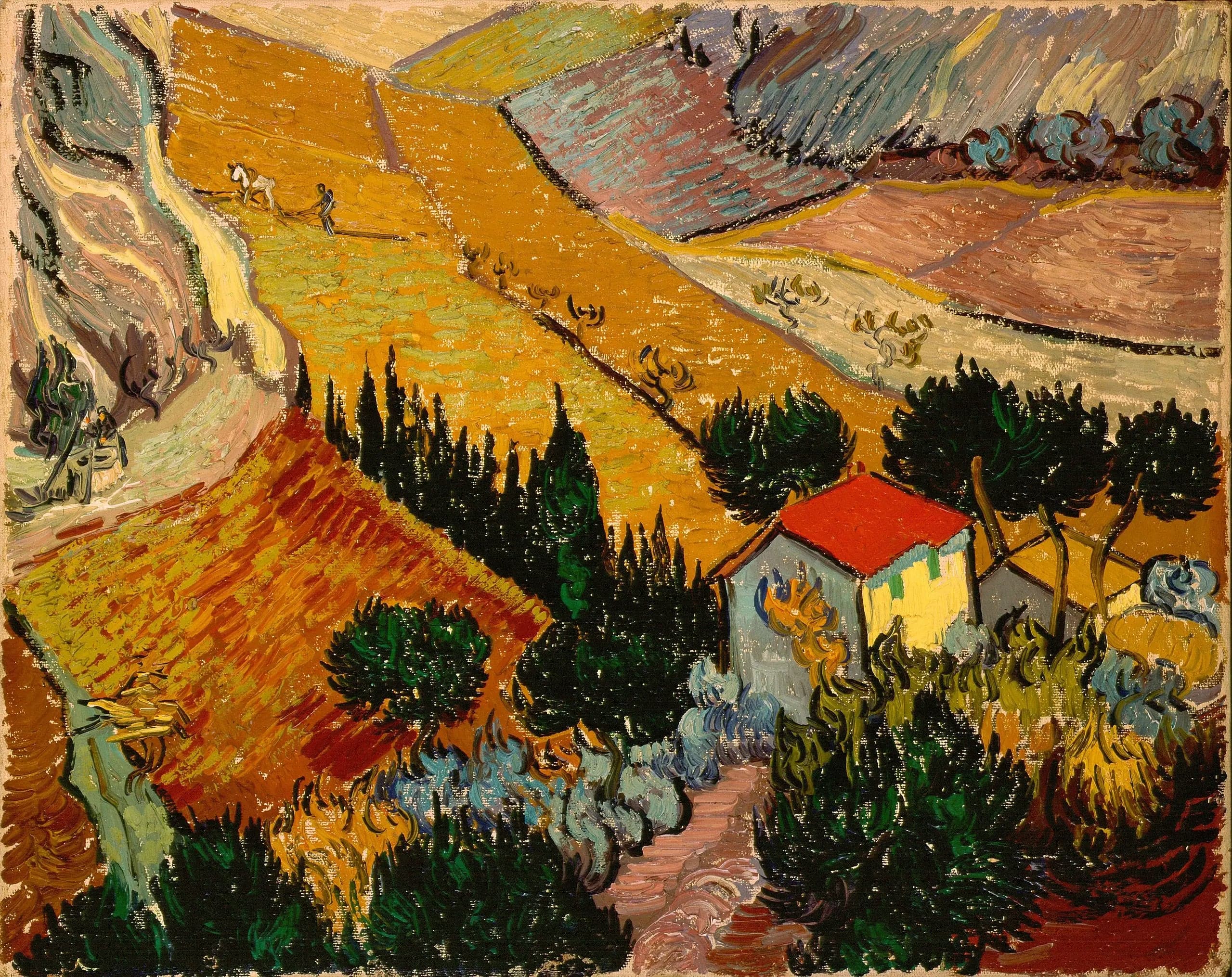 Landscape with a House and a Worker
