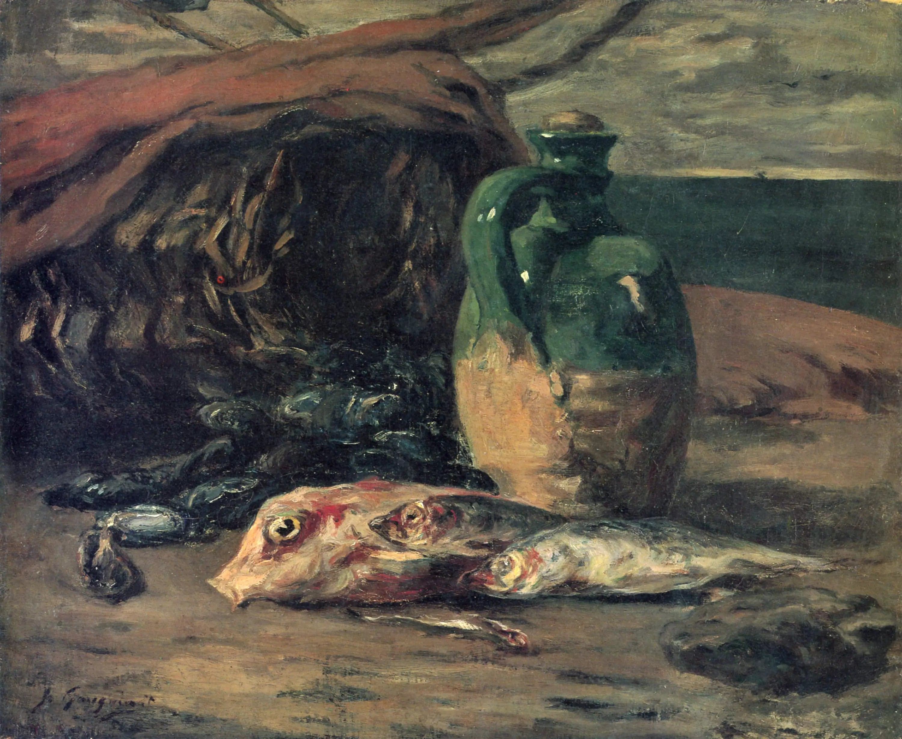 Still Life with Pitcher and Red Mullet