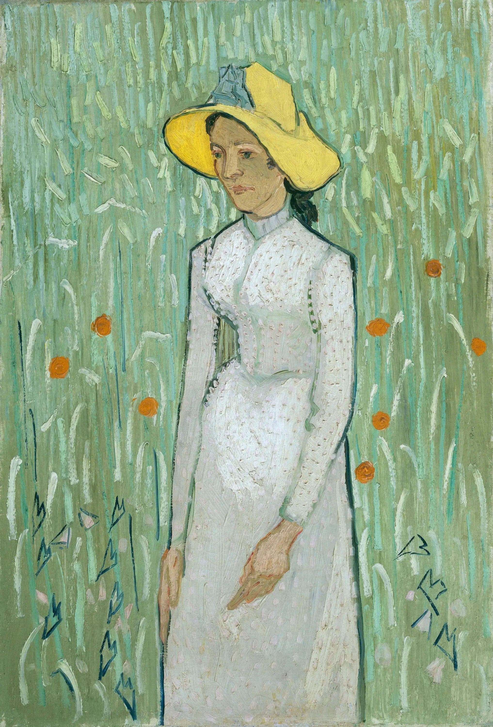Young Girl in White
