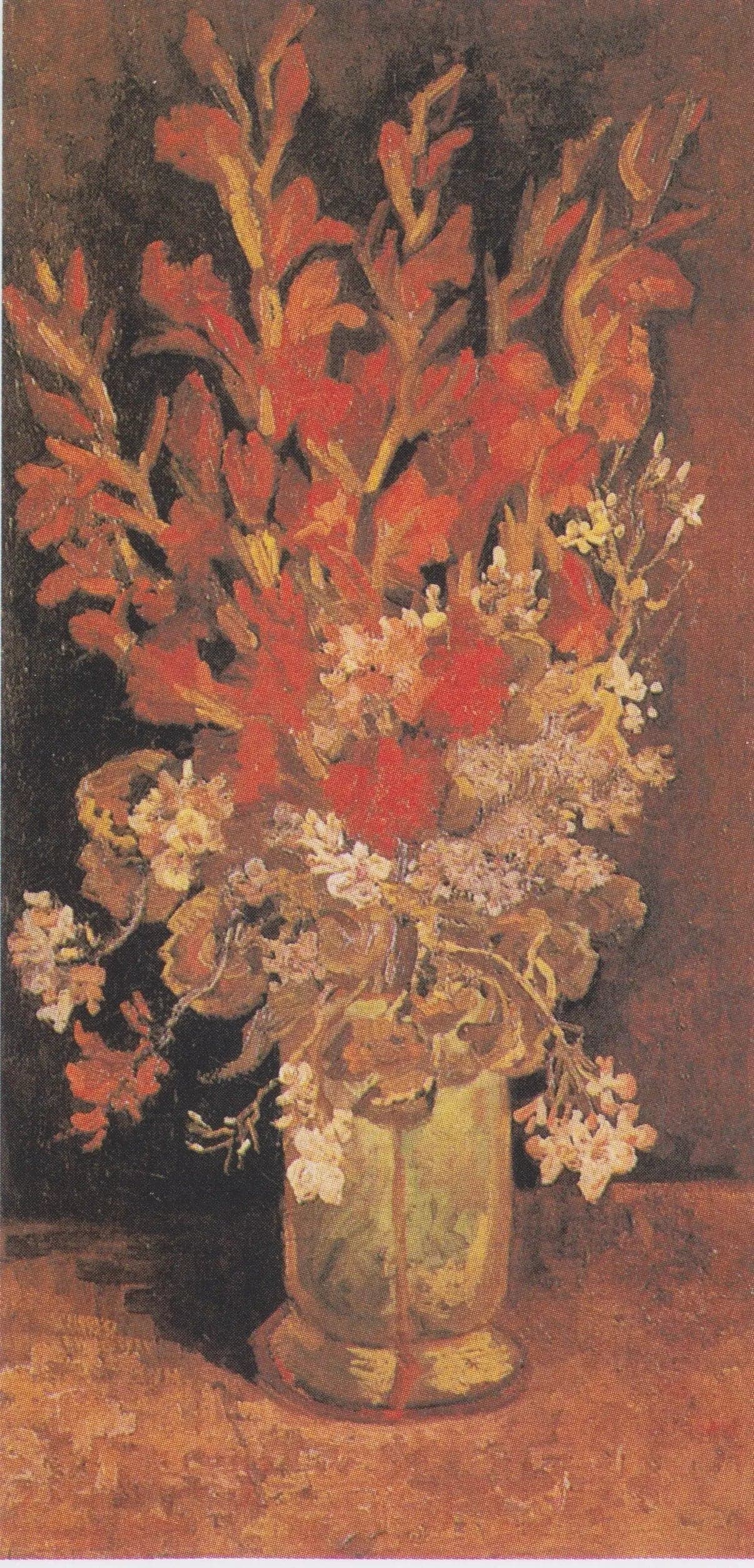 Vase with Gladioli and Carnations