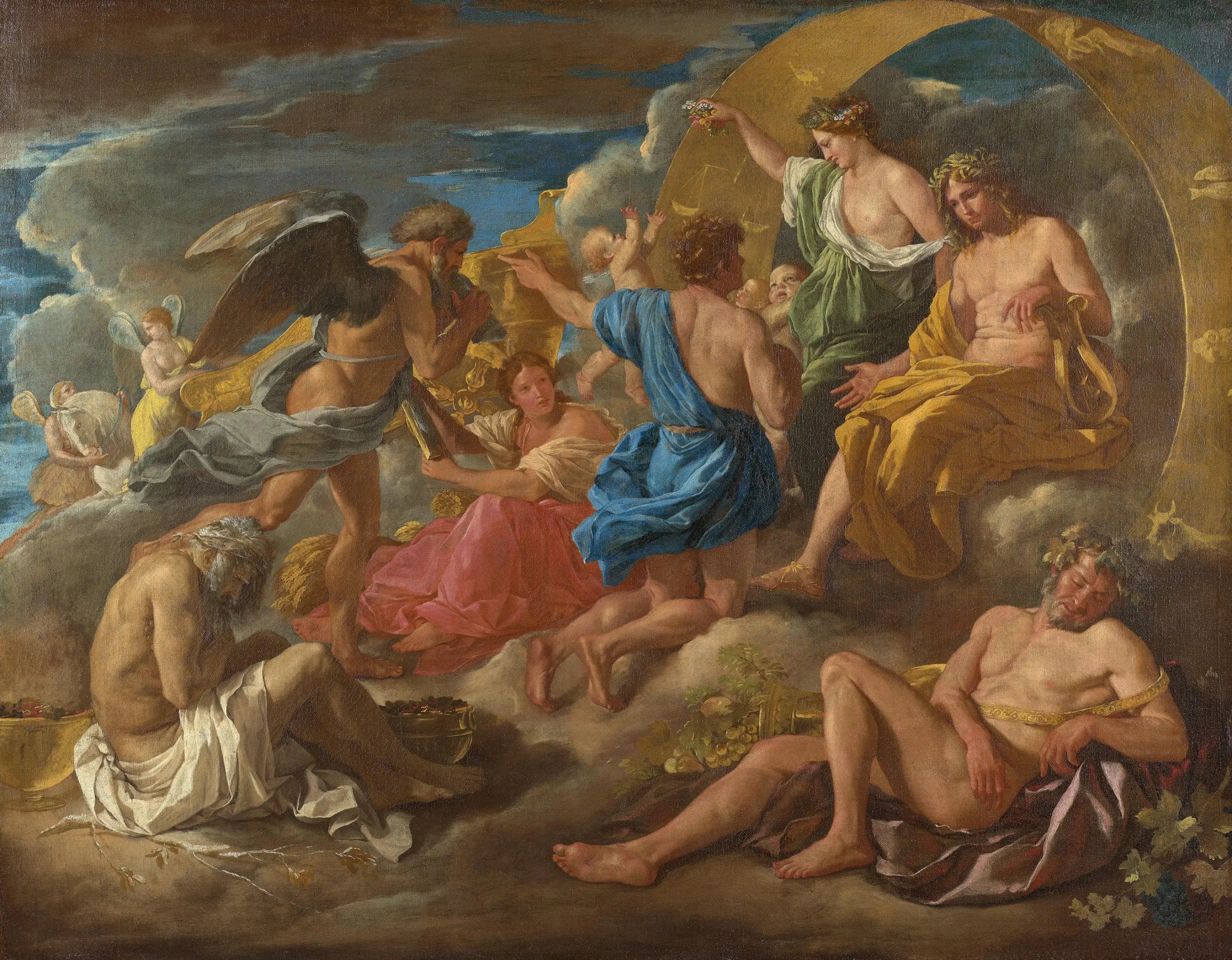 Helios and Phaëton with Saturn and the Four Seasons