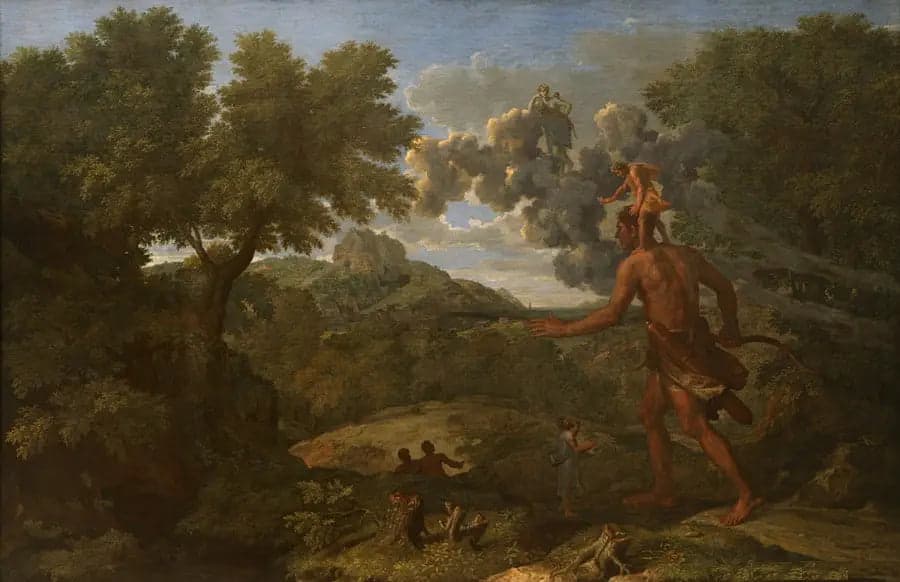 Landscape with Blind Orion Seeking the Sun