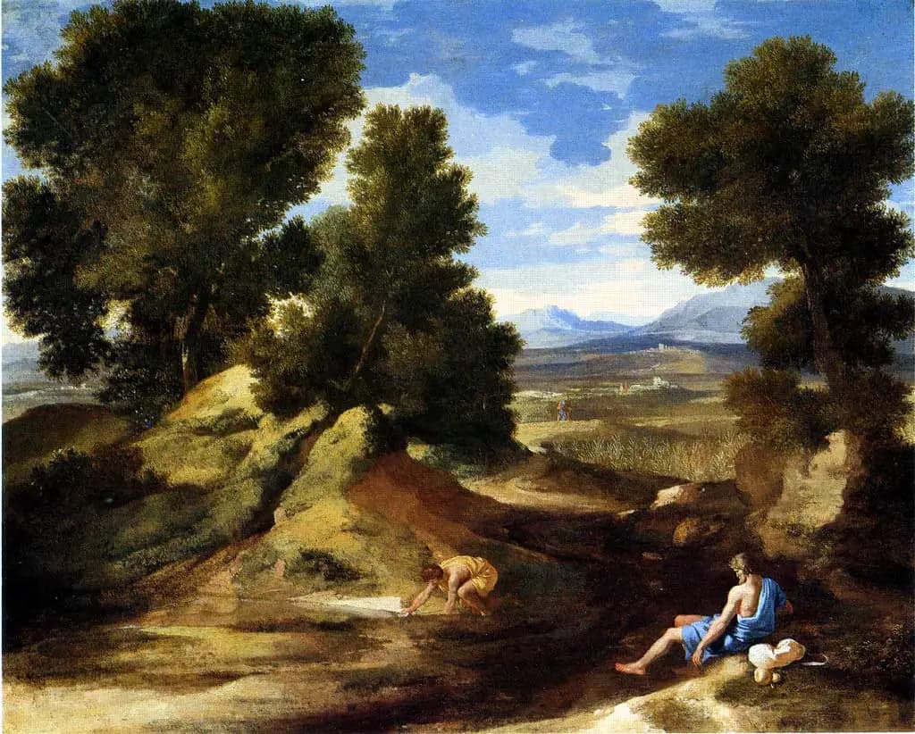 Landscape with a Man Drinking