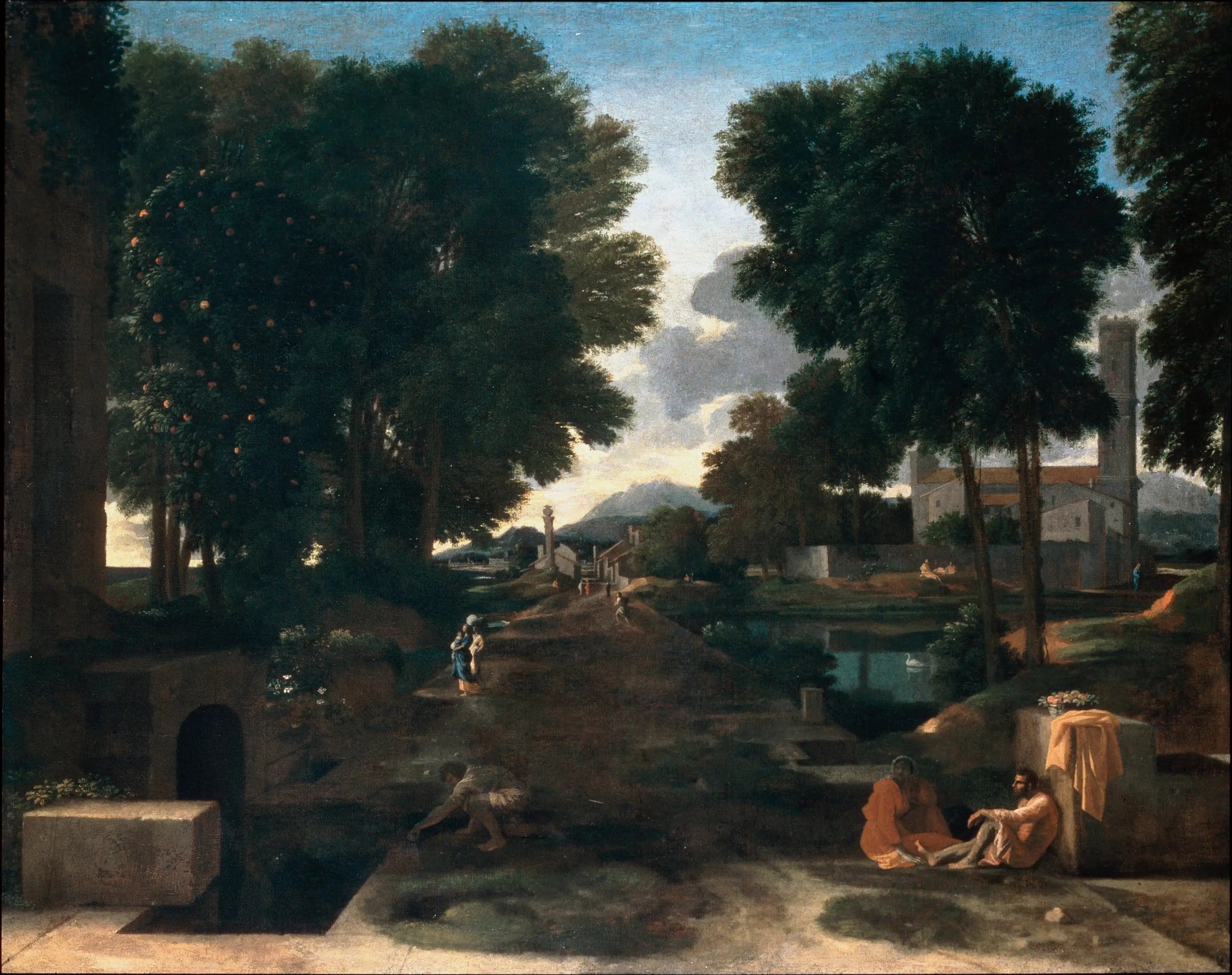 Landscape with a Traveler Resting