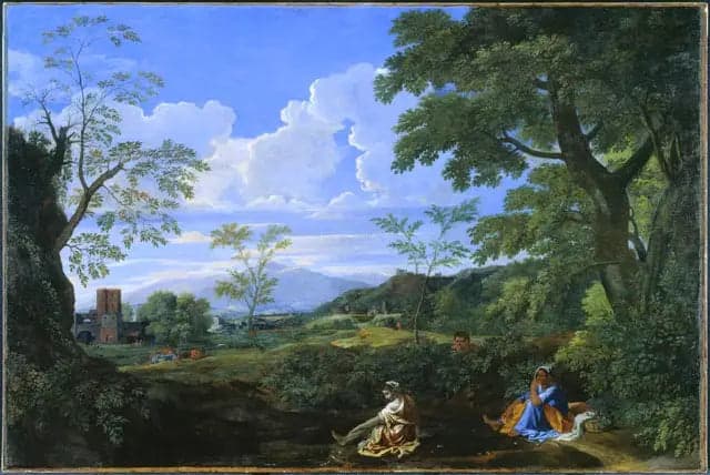 Landscape with a Woman Washing Her Feet