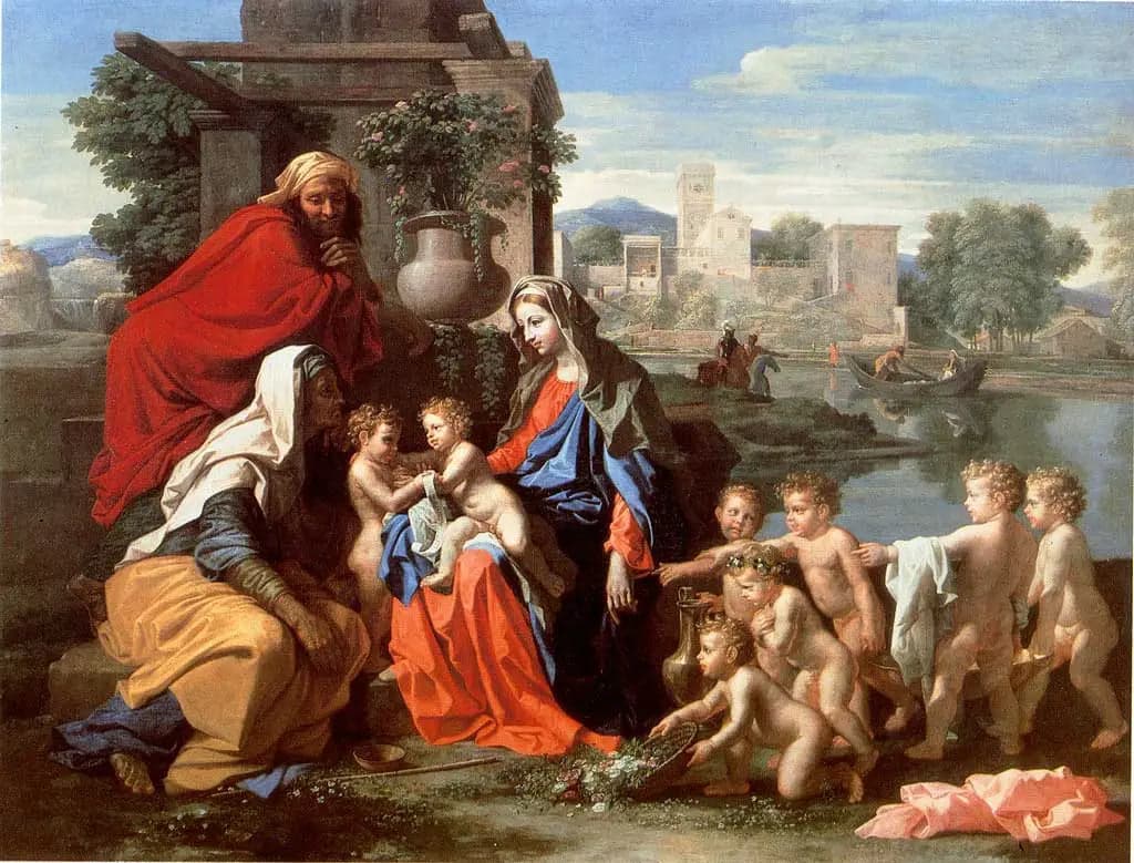 The Holy Family with Saint Elizabeth, the Little Saint John, and Putti