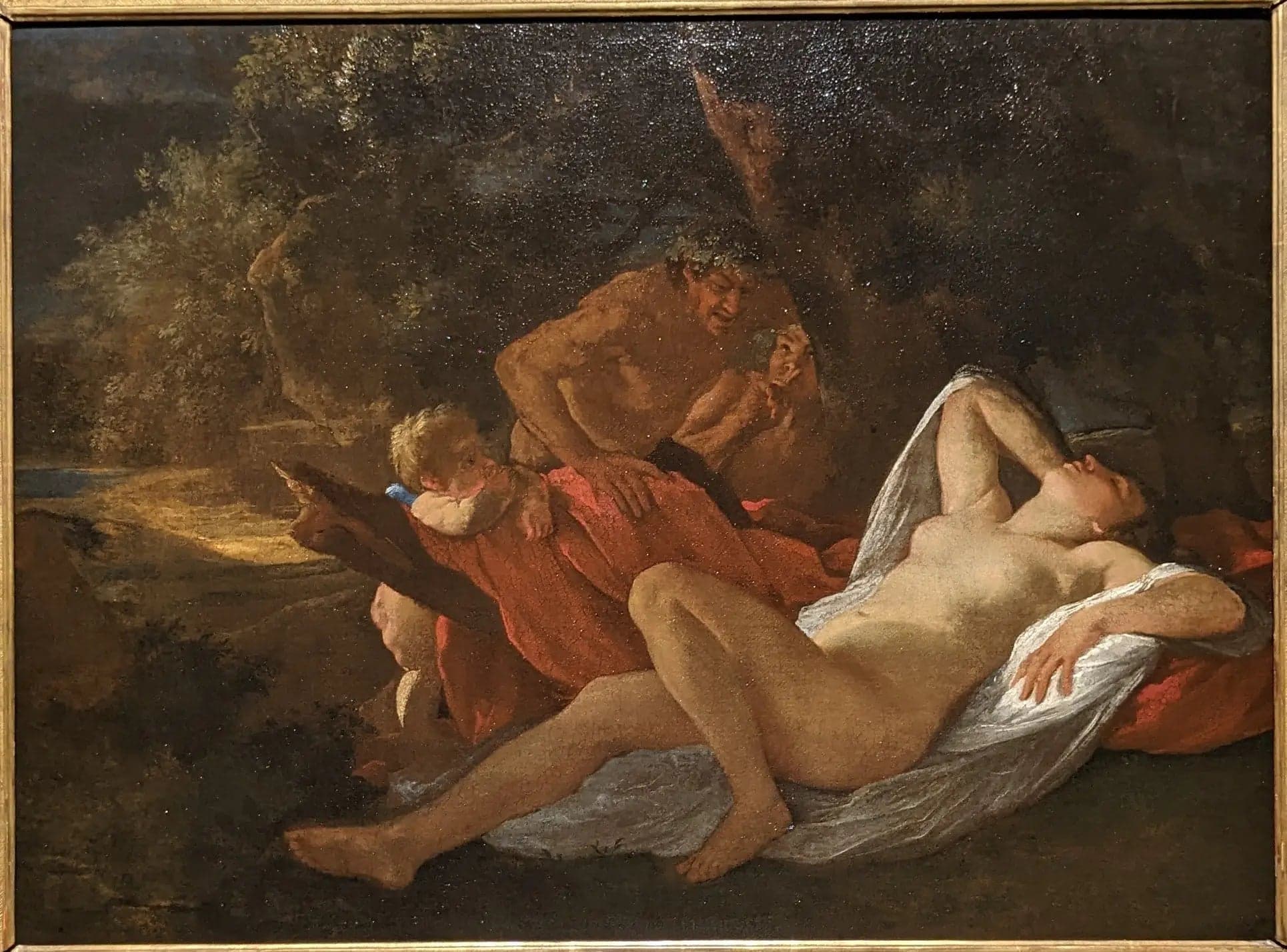 Venus Épiée par Deux Satyres