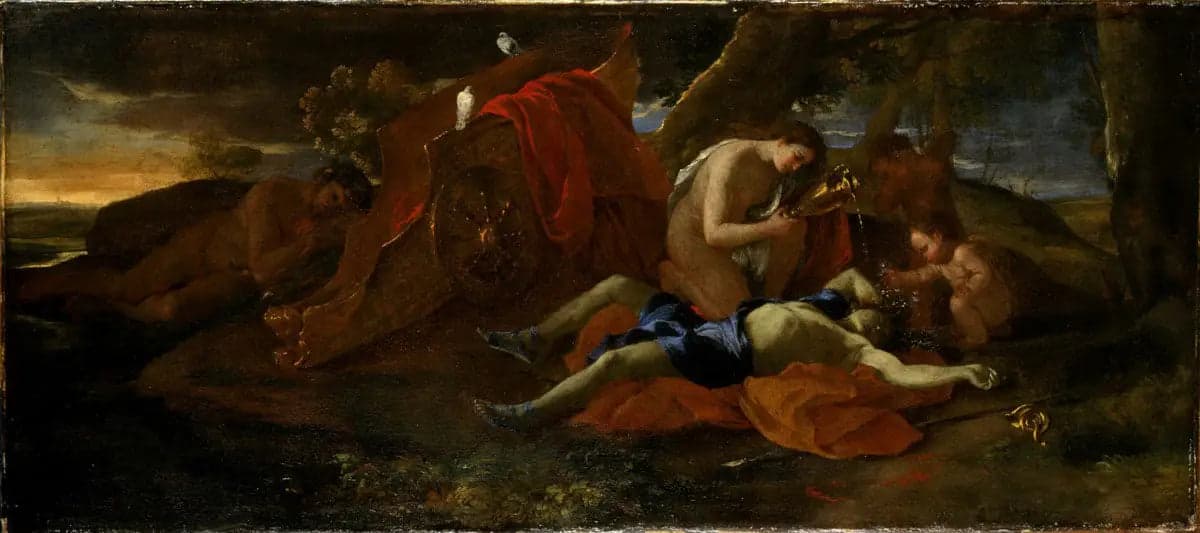 Weeping Venus and Adonis