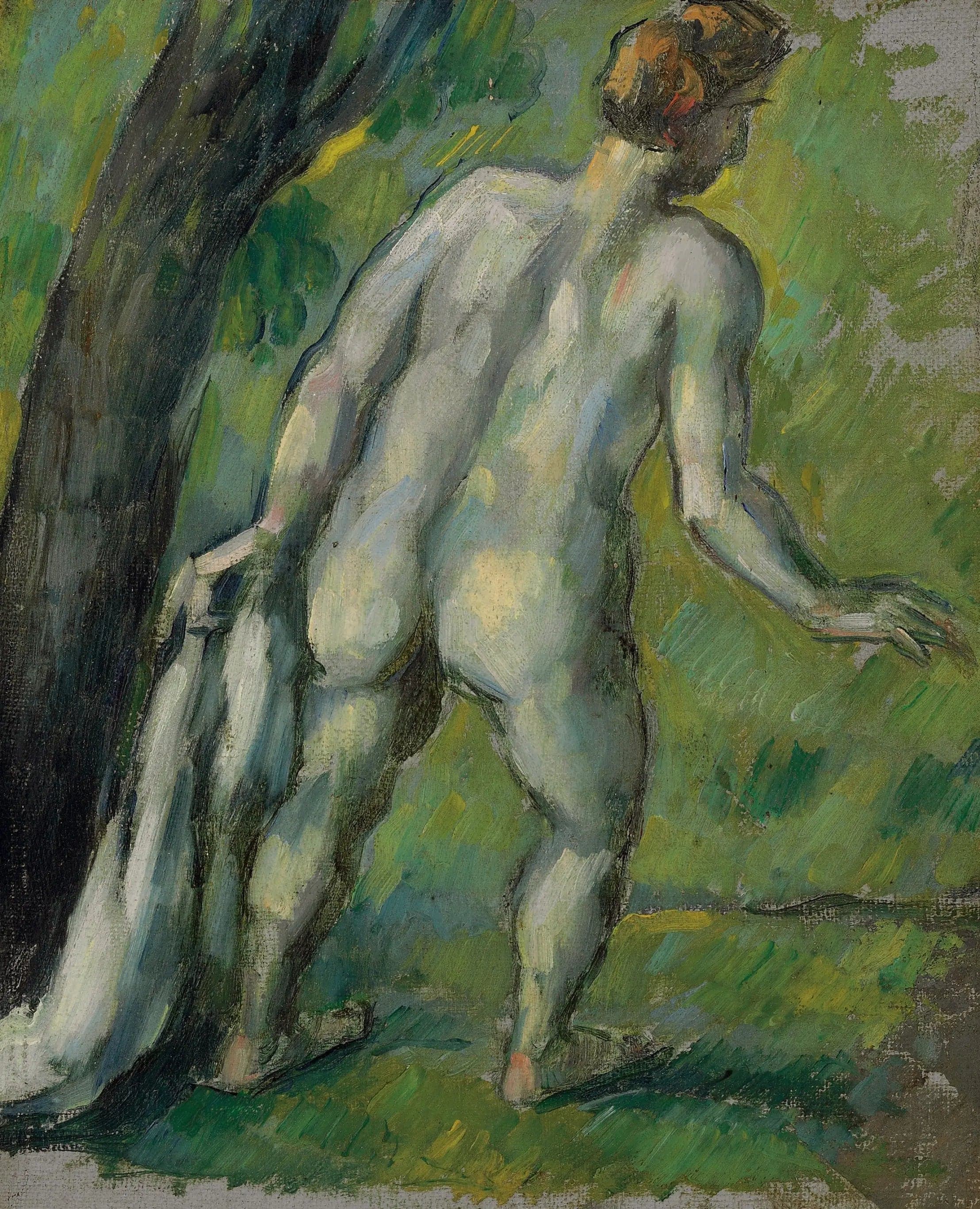 Bather, seen from behind