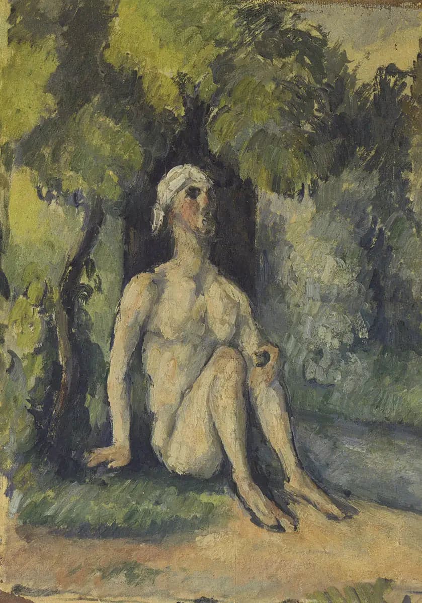 Bather Sitting by the Water
