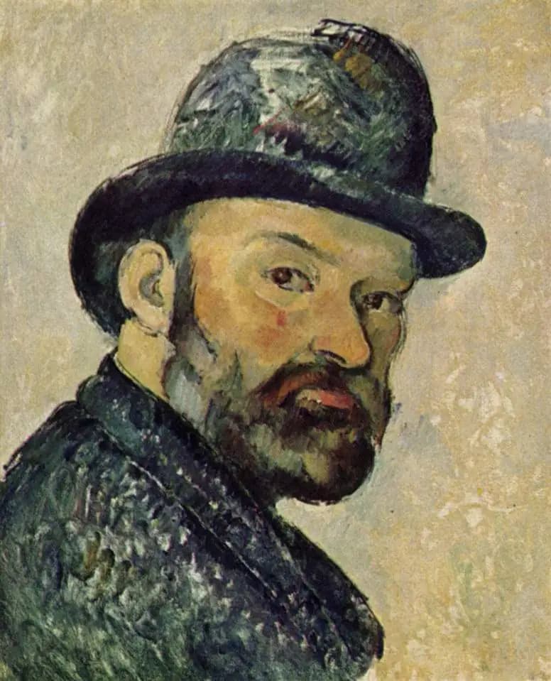Cézanne with a bowler hat, sketch
