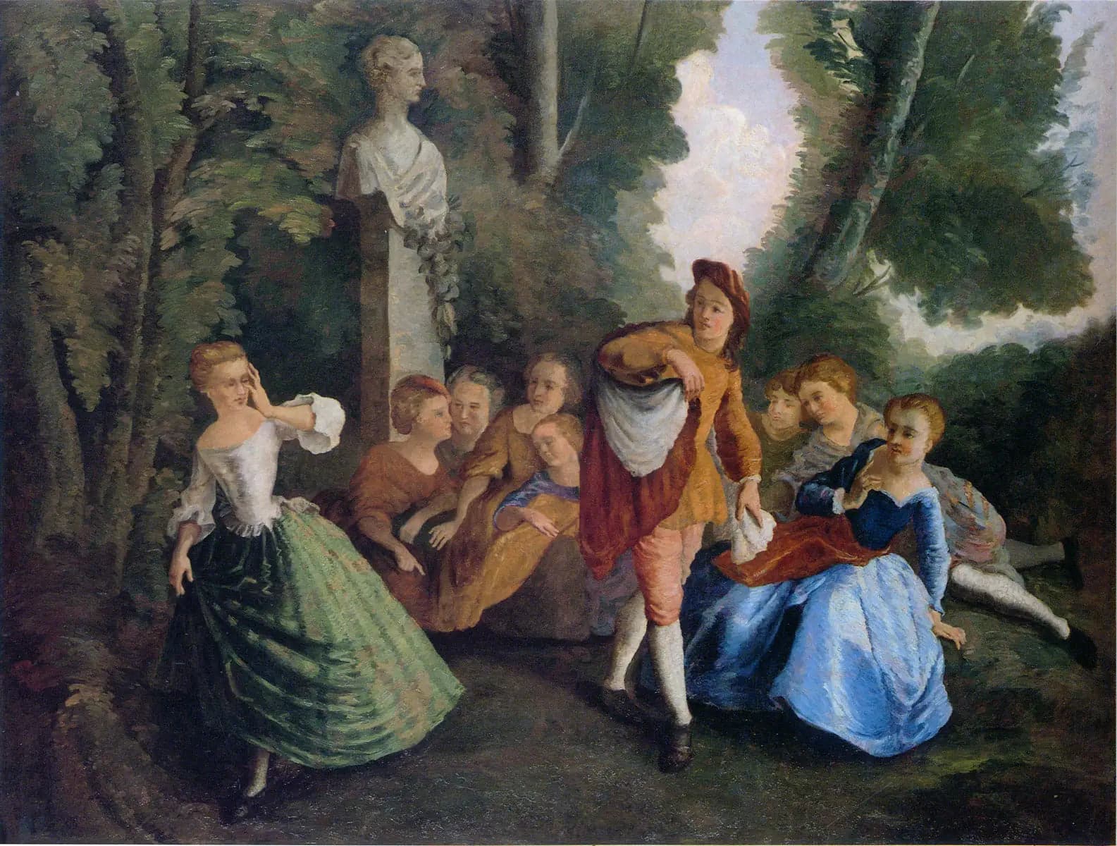 Hide and Seek, after Lancret