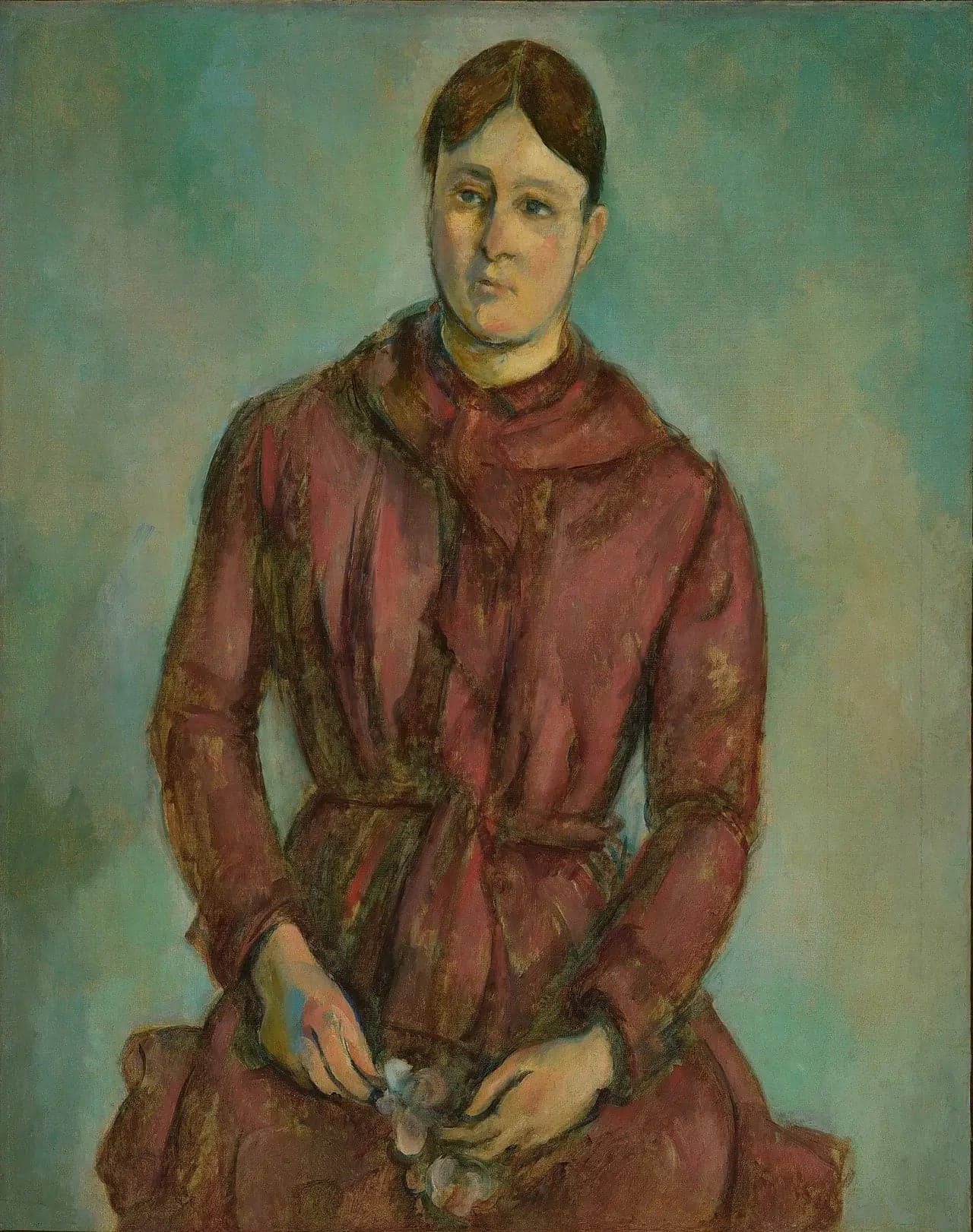 Madame Cézanne in a Red Dress