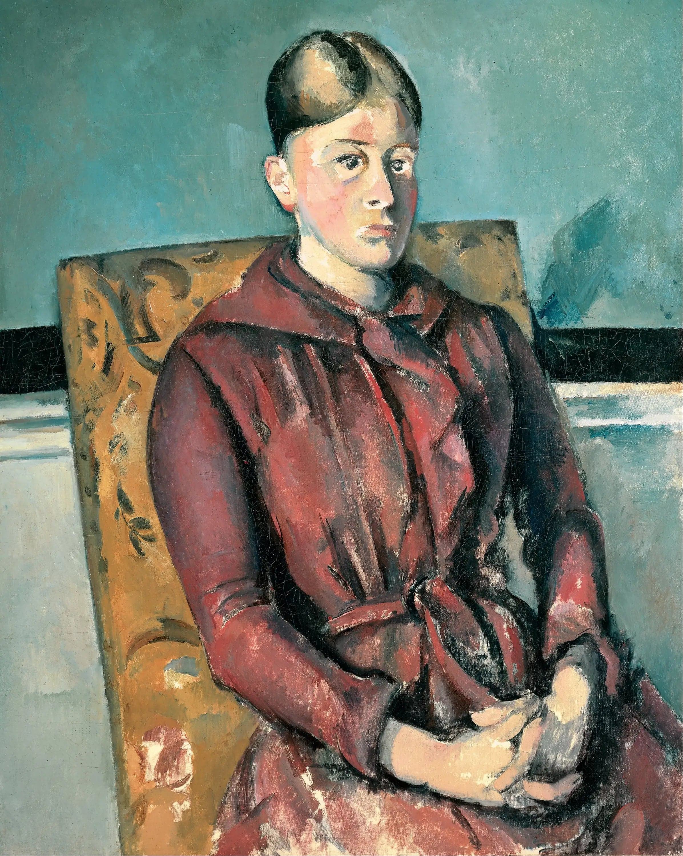 Madame Cézanne in a Yellow Armchair