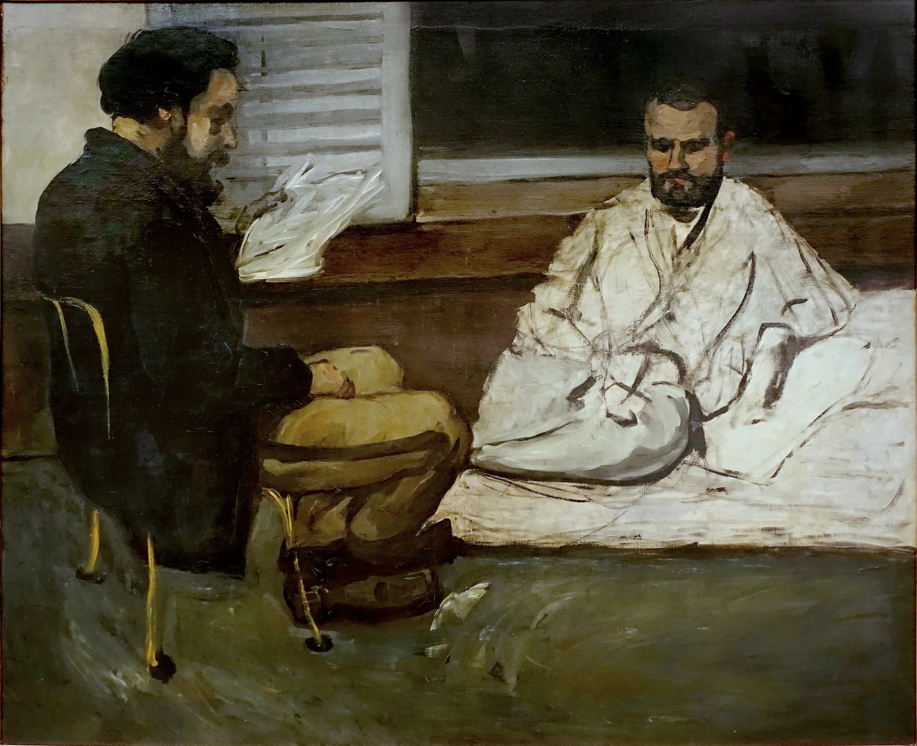 Paul Alexis reading to Émile Zola