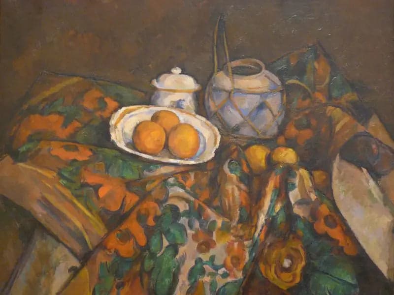 Still Life, Ginger Jar, Sugar Bowl and Oranges