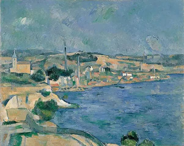 The Bay of Marseille, with a view of the village Saint-Henri near l'Estaque