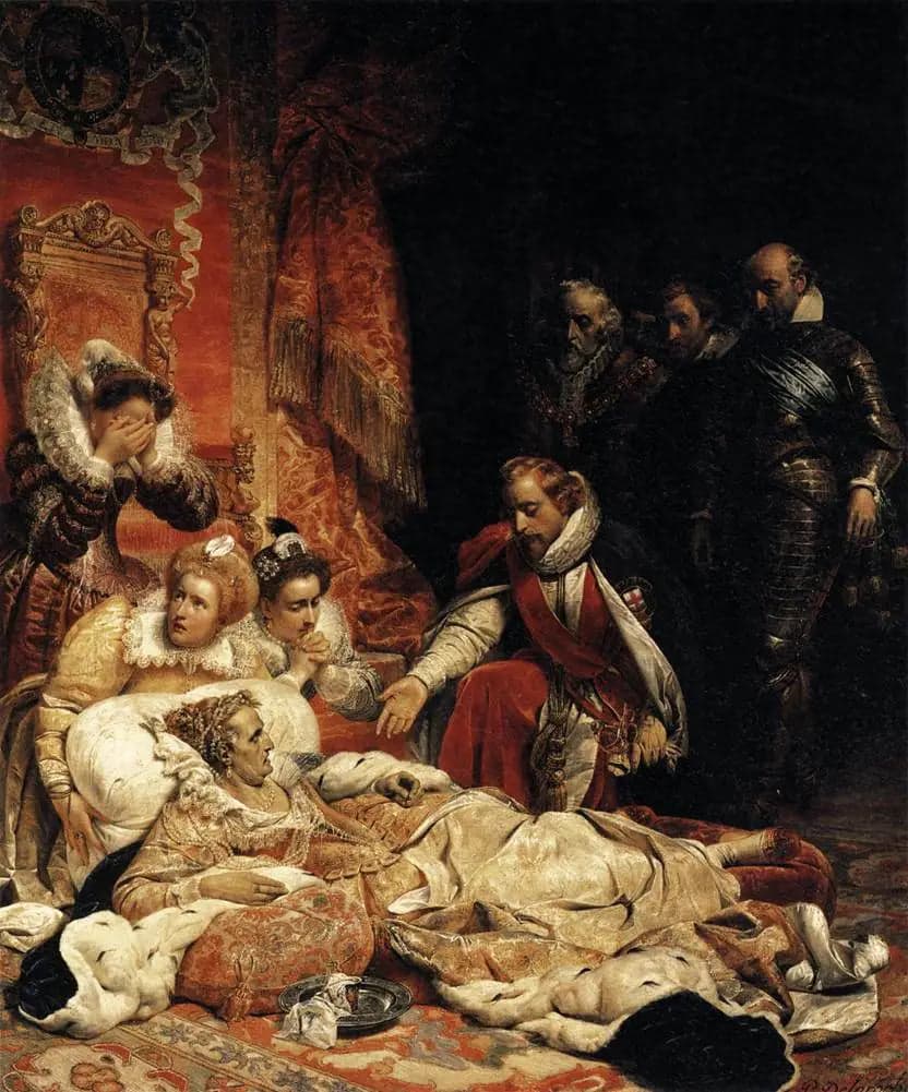 Death of Elizabeth, Queen of England, in 1603