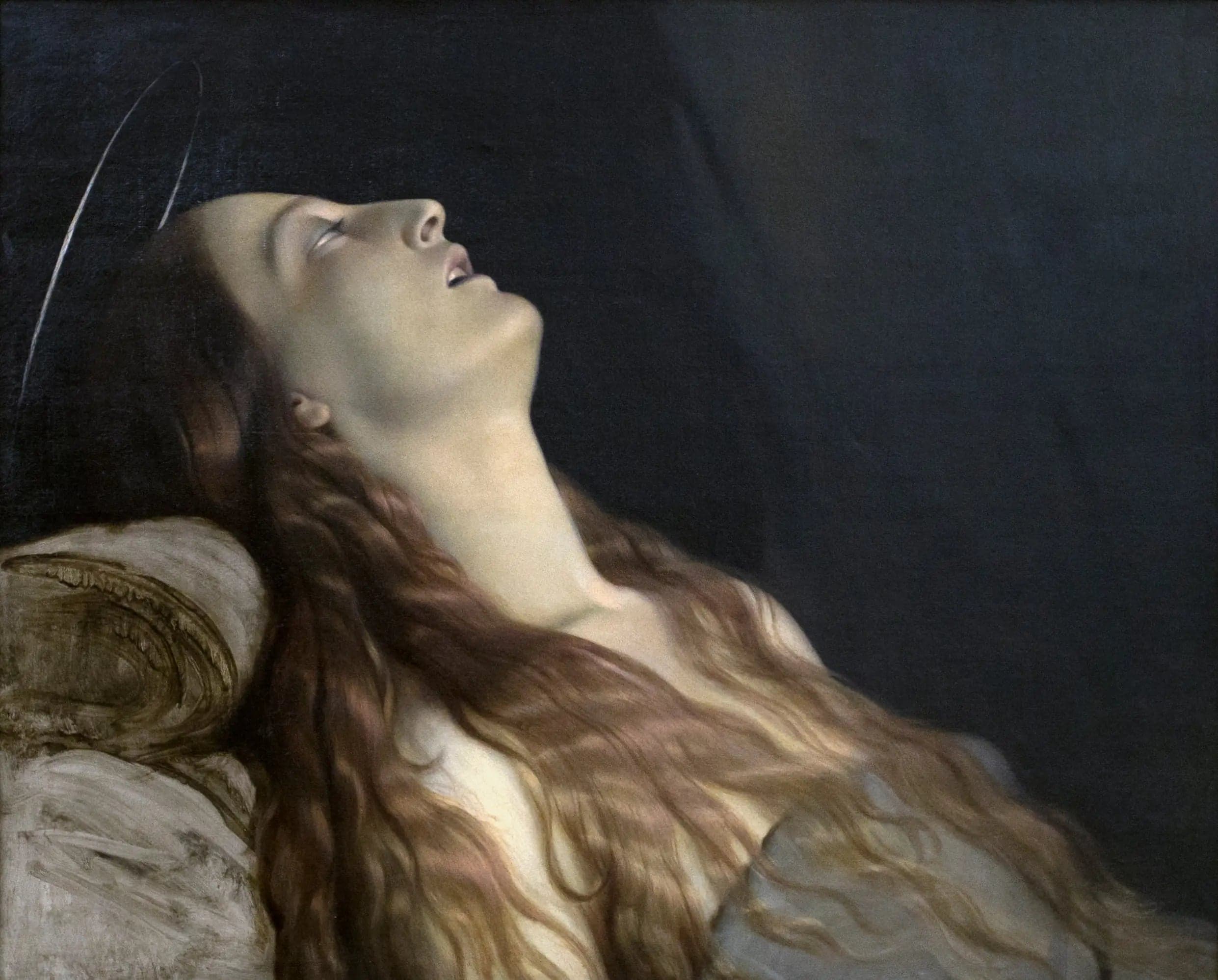 The Artist's Wife, Louise Vernet, on her deathbed