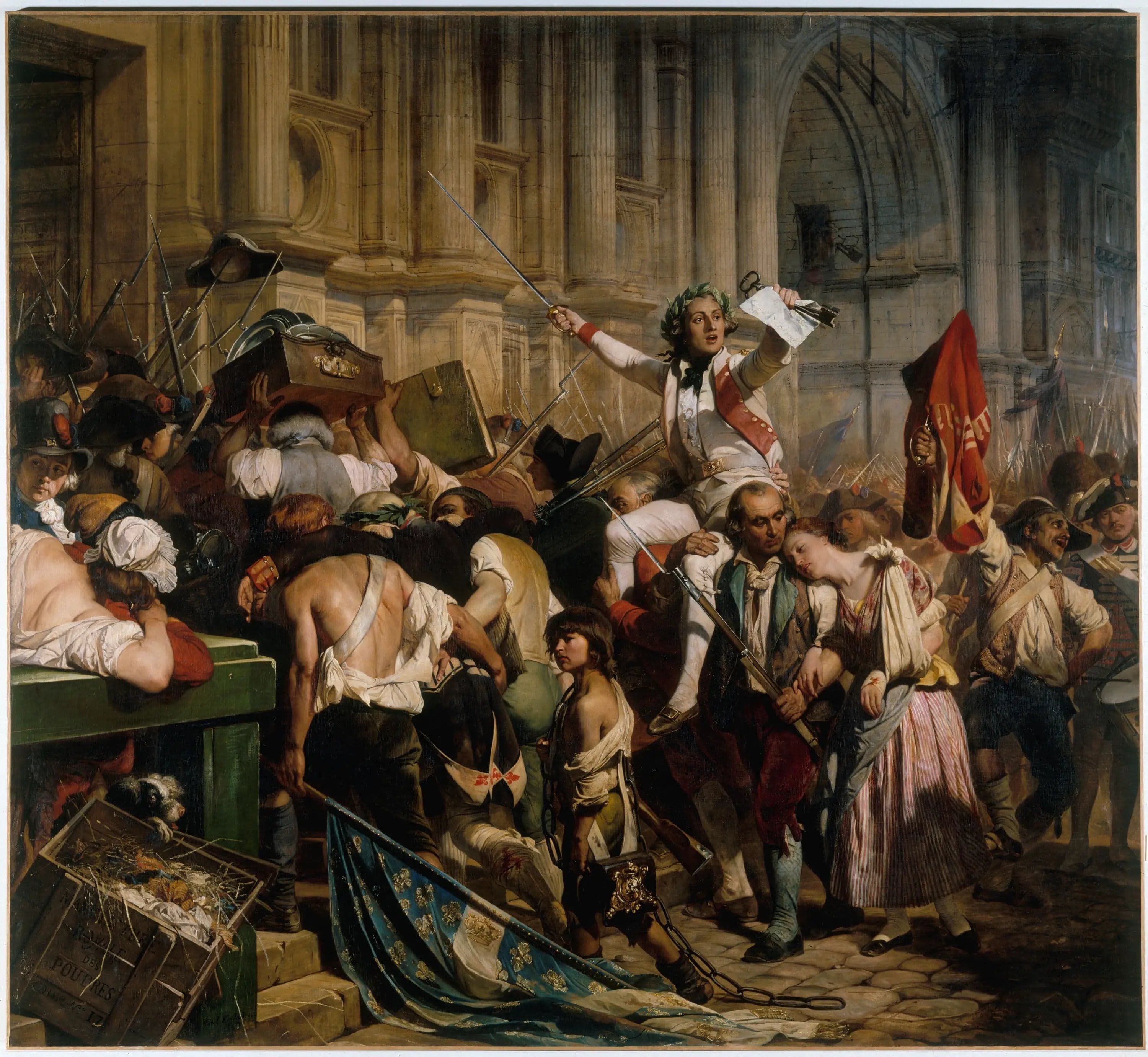 The Victors of the Bastille in front of the Hôtel de Ville, July 14, 1789