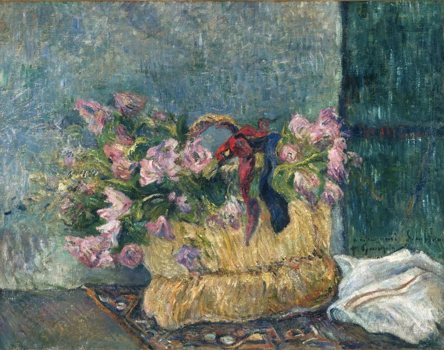 Basket of Flowers, or Flowers in a Basket