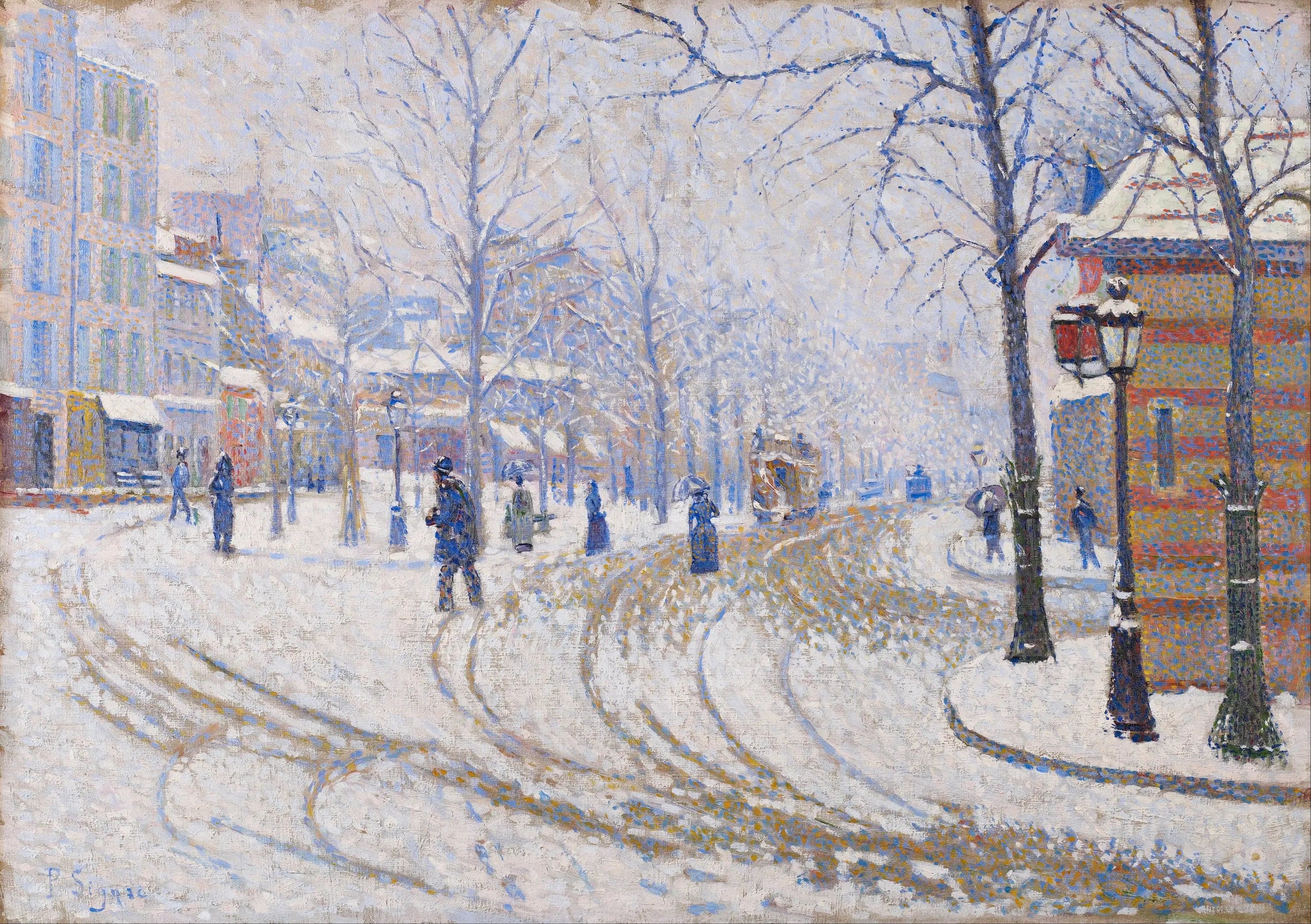 The Boulevard de Clichy, the Snow