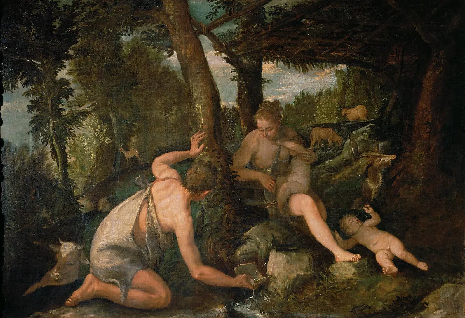 Adam and Eve after the expulsion from paradise