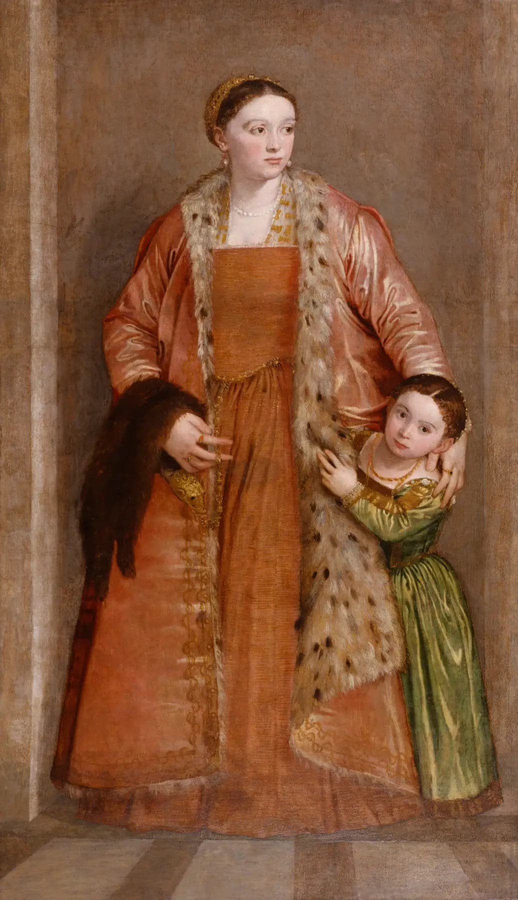 Portrait of Countess Livia da Porto Thiene and her daughter Deidamia