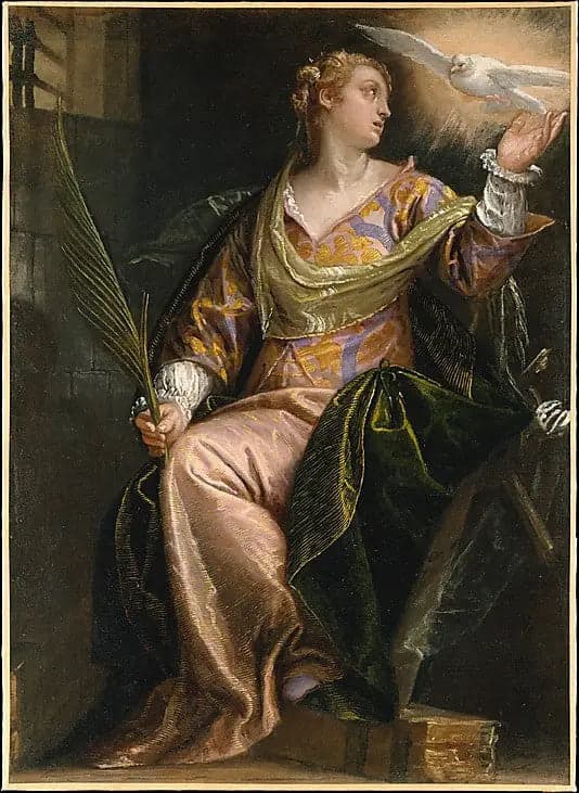 Saint Catherine of Alexandria in prison