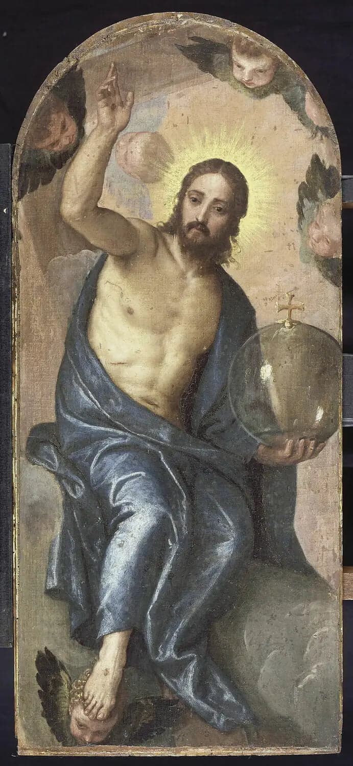 The Christ holding the globe of the world