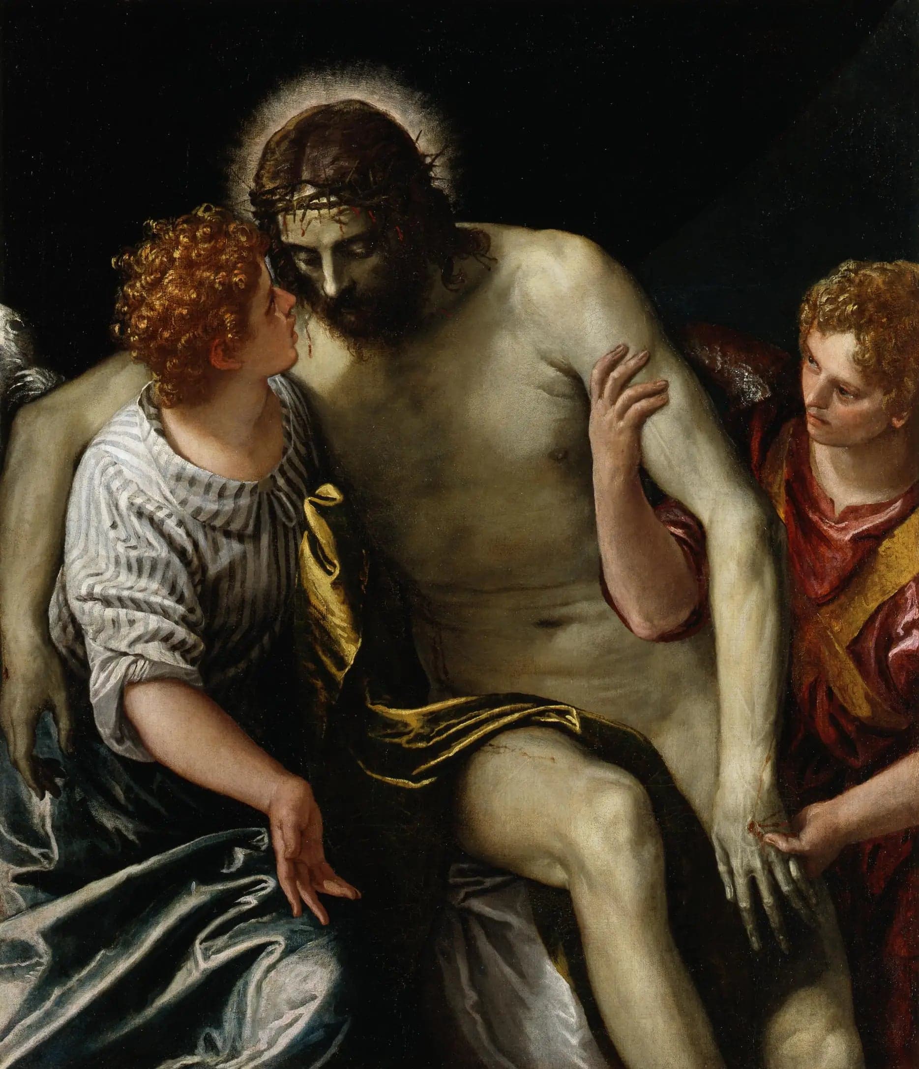 The Dead Christ Supported by Two Angels