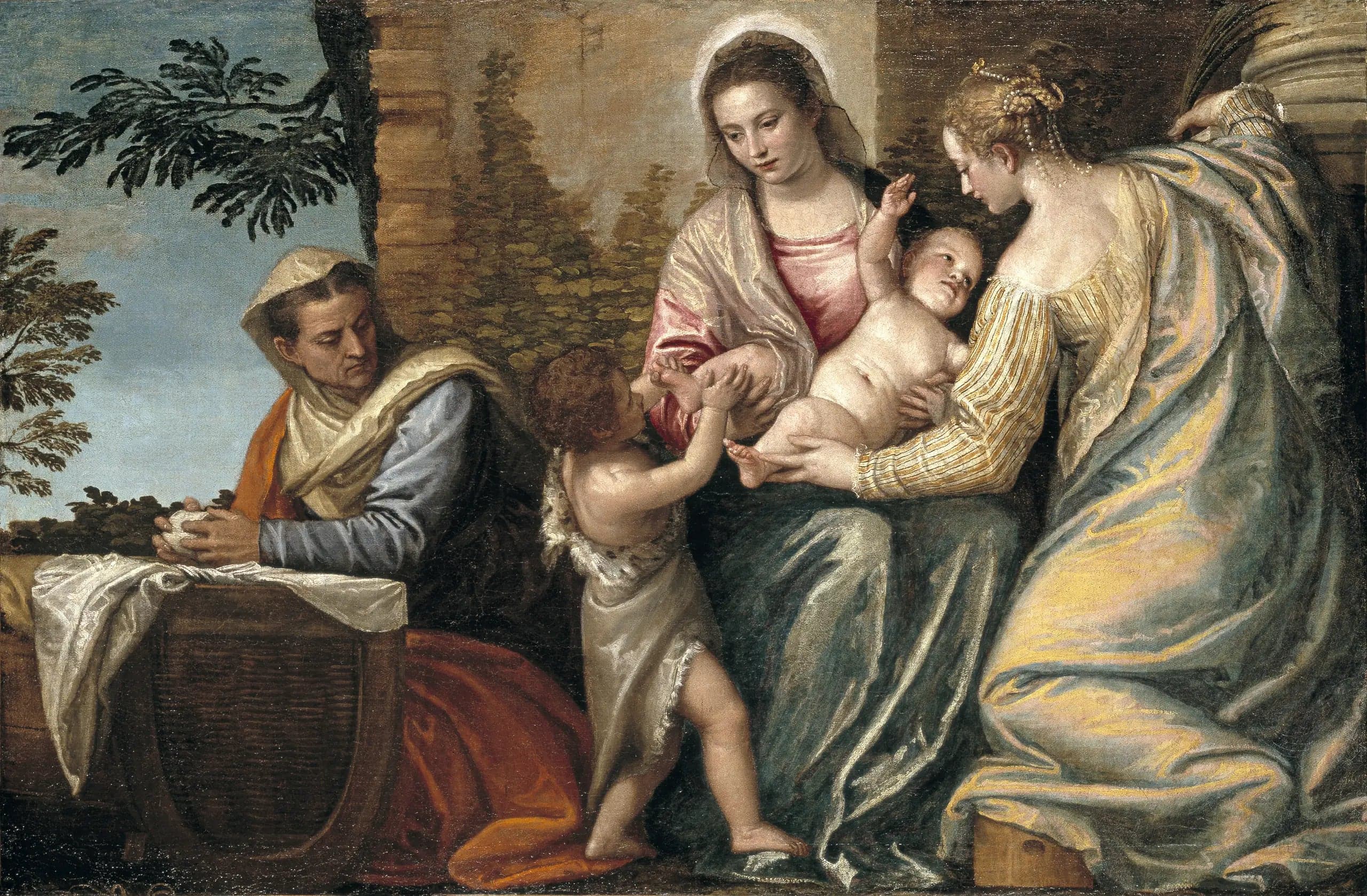 Virgin and Child with Saint Elizabeth, Young Saint John the Baptist, and Saint Catherine
