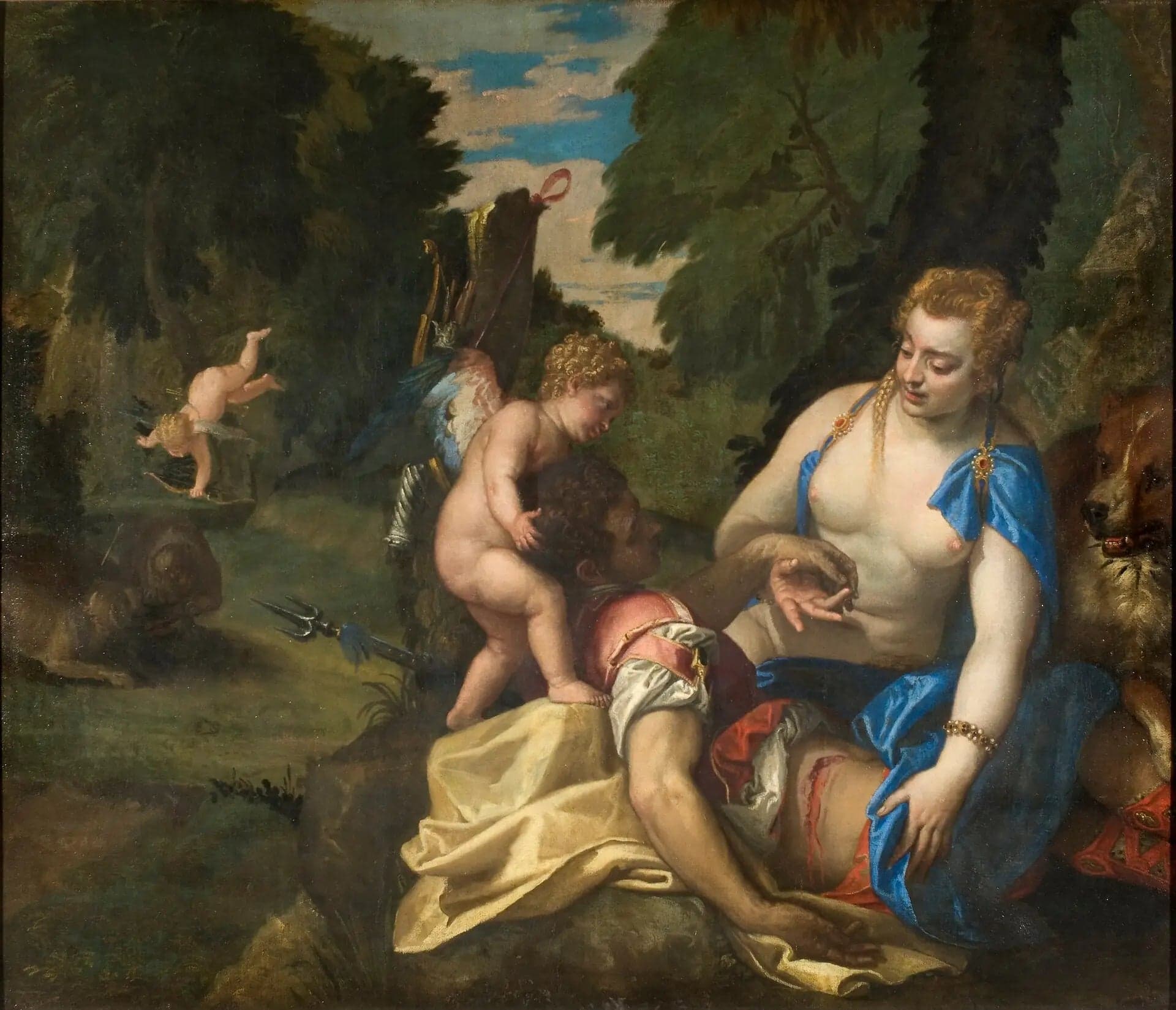 Weeping Venus and Adonis