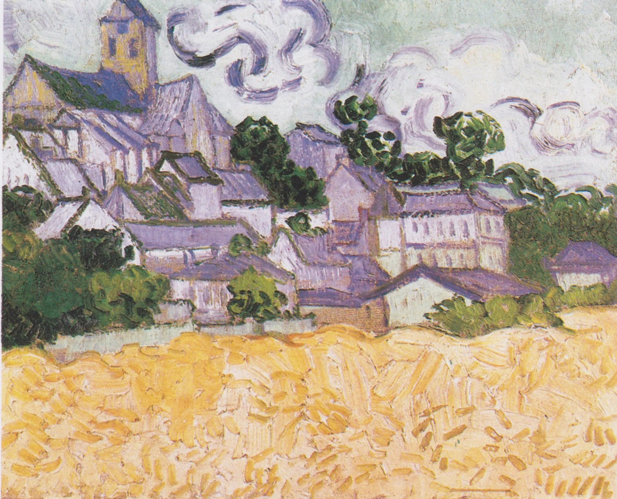 View of Auvers with Wheat Field