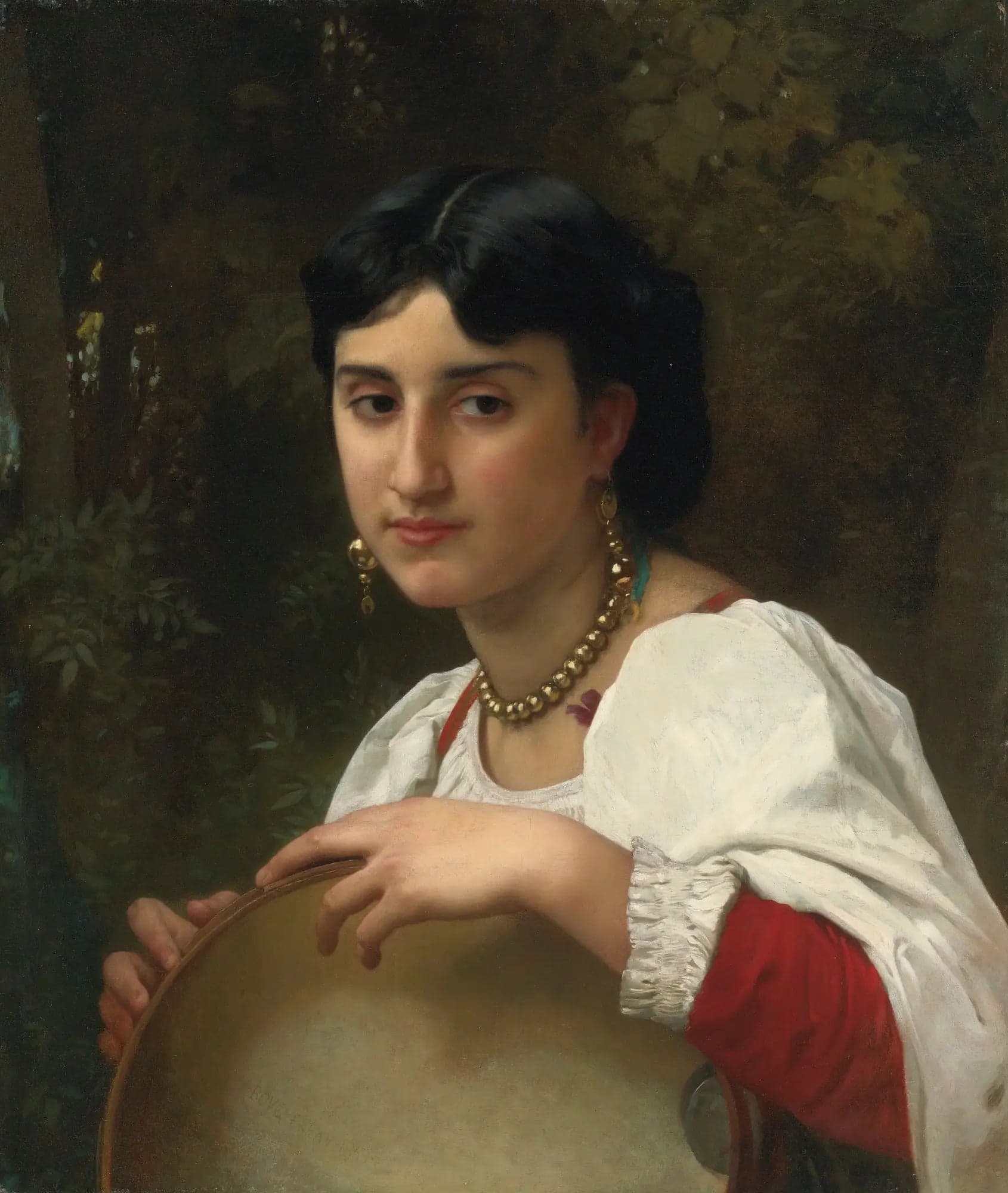 Italian Woman with Tambourine