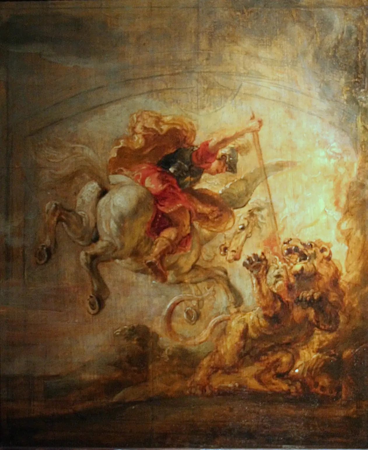 Bellérophon slaying the Chimera