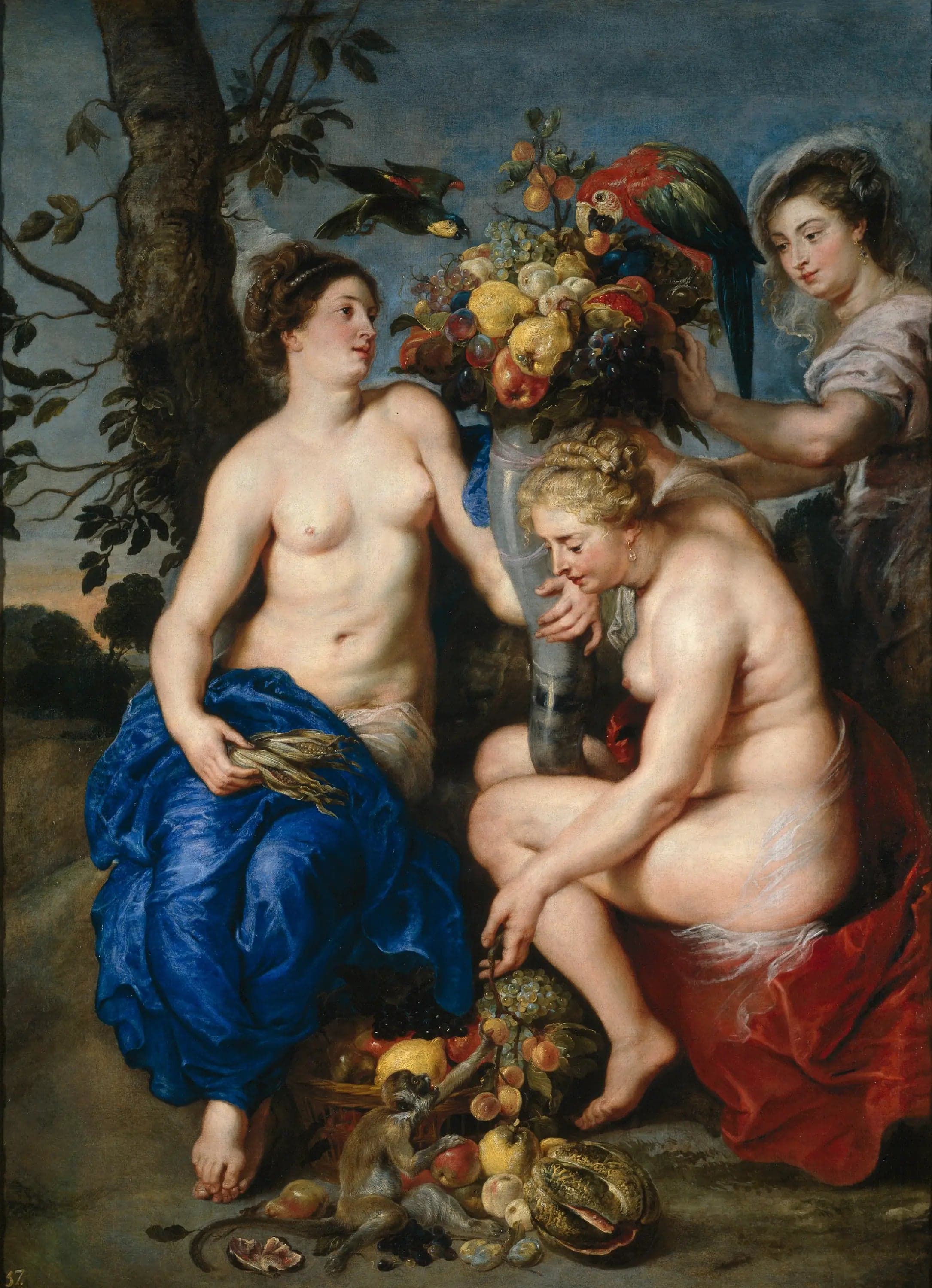 Cérès and two nymphs