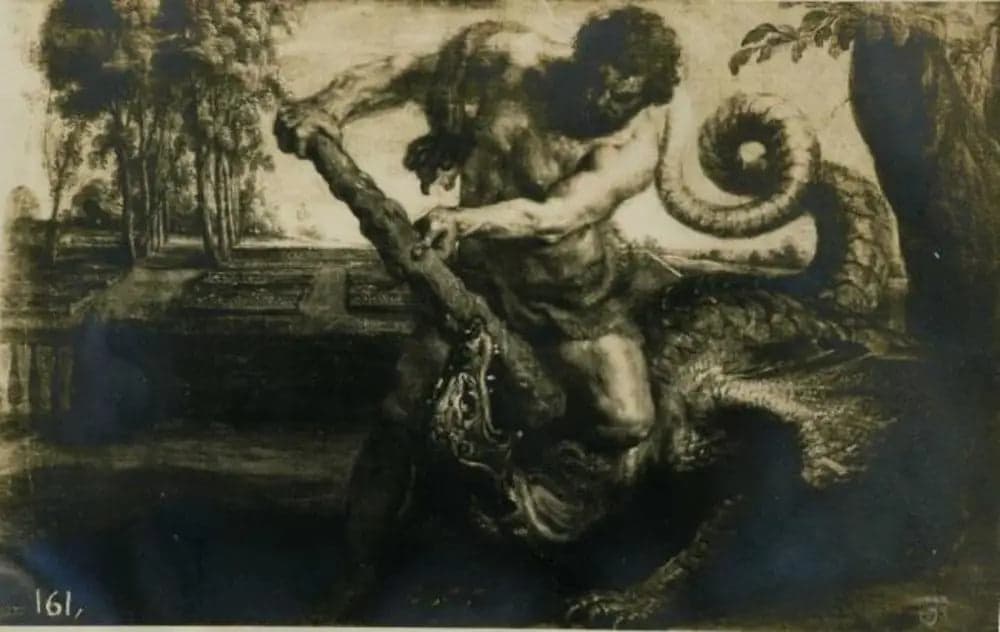 Hercules Killing the Dragon in the Garden of the Hesperides