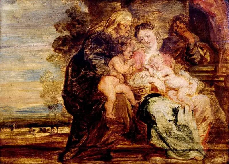 Holy Family with Saint Elizabeth and Saint John