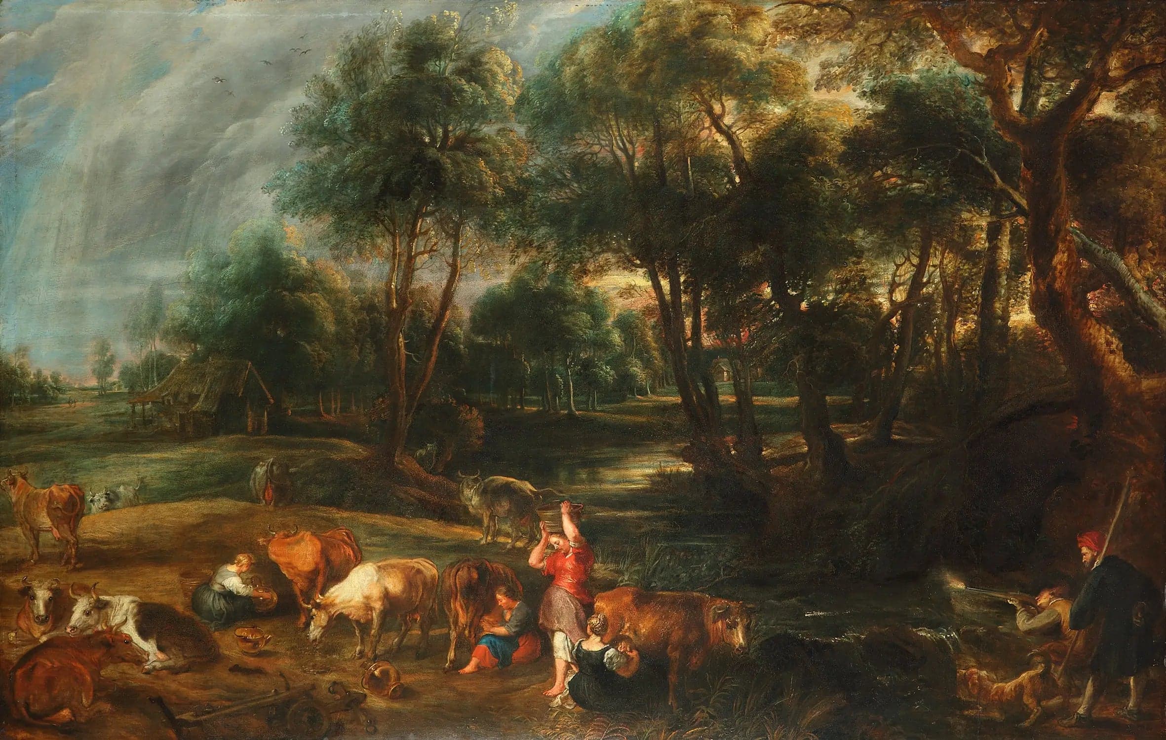Landscape with Cows and Waterfowl