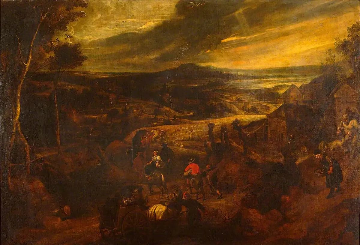 Landscape with Peasants