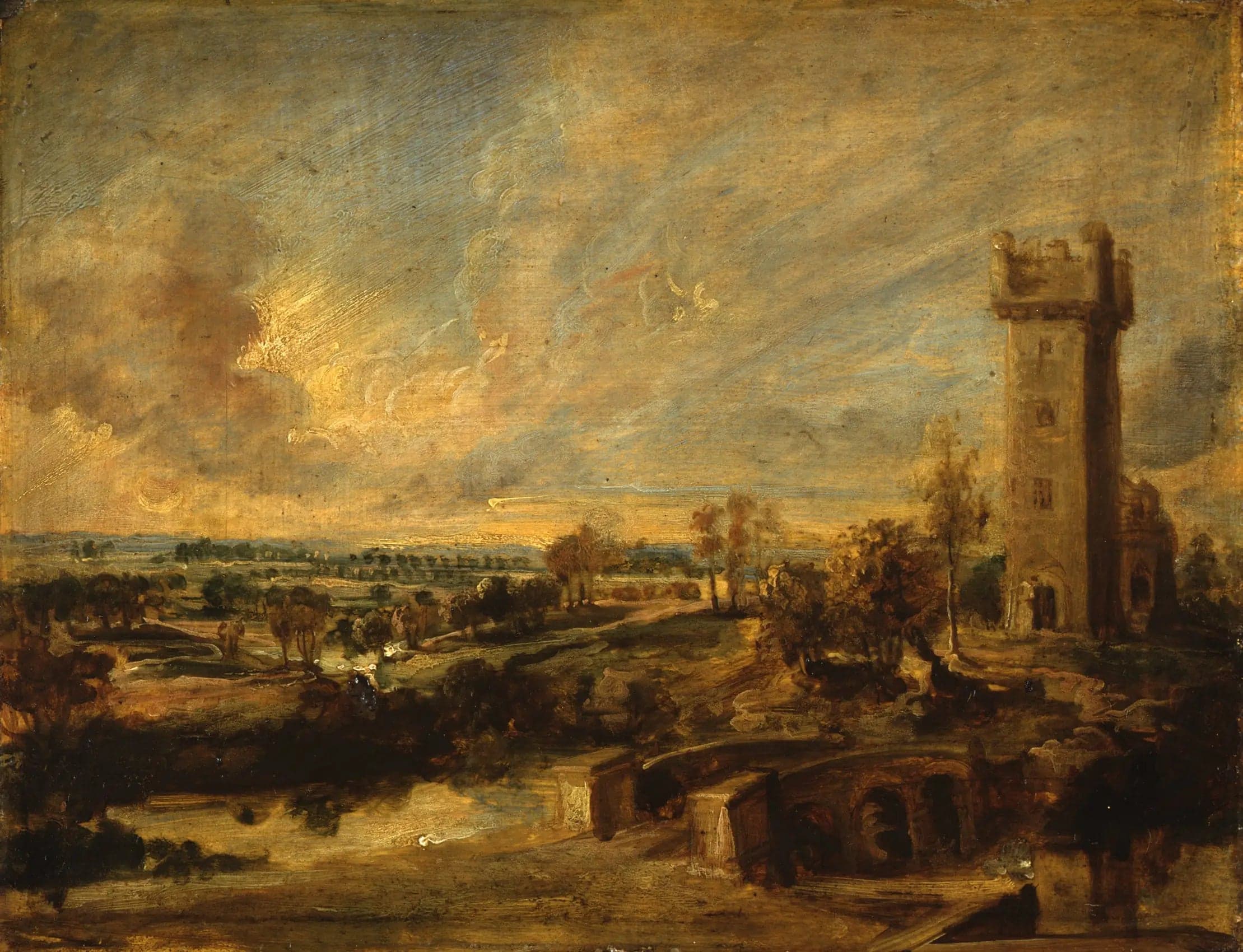 Landscape with Tower