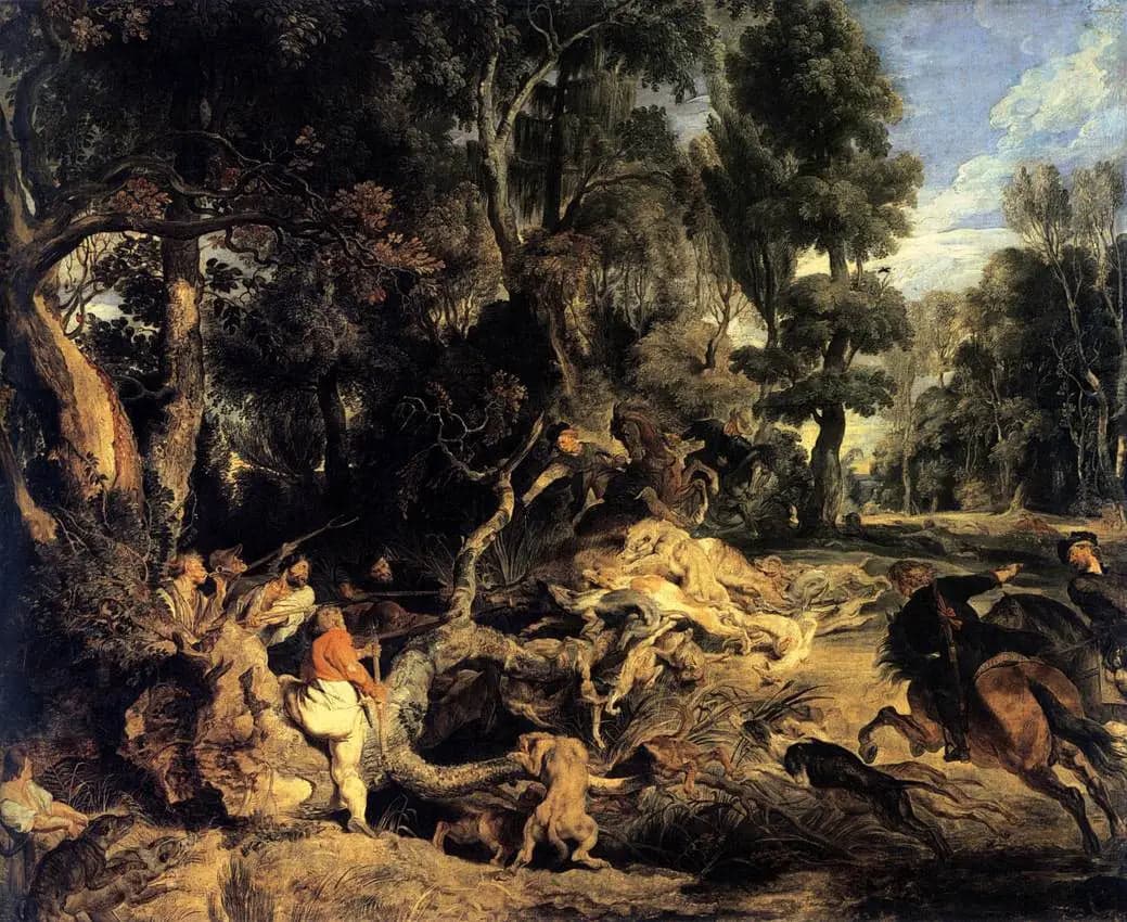 Landscape with Wild Boar Hunt